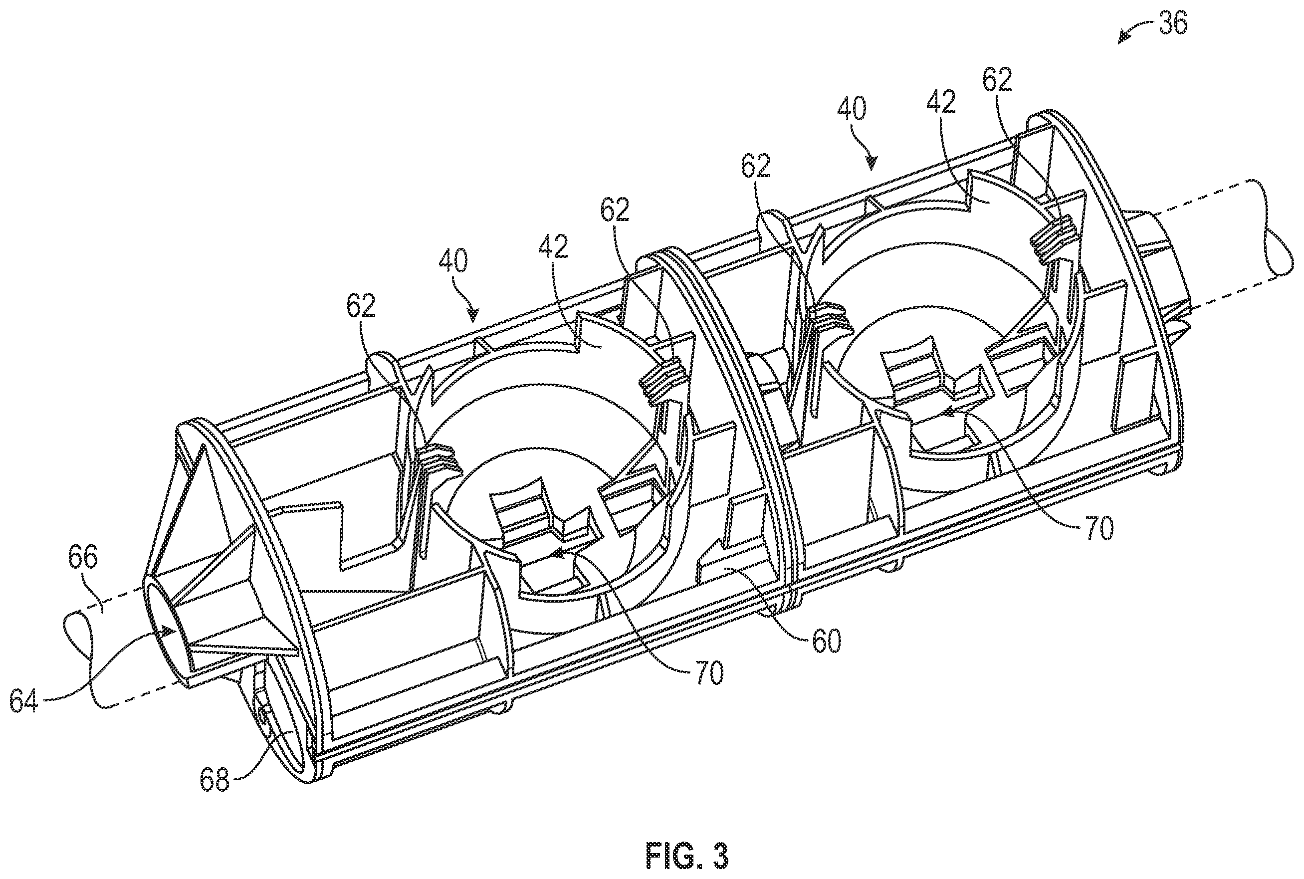 Patent US12460519 Figure 3 – Perforating gun having modular construction