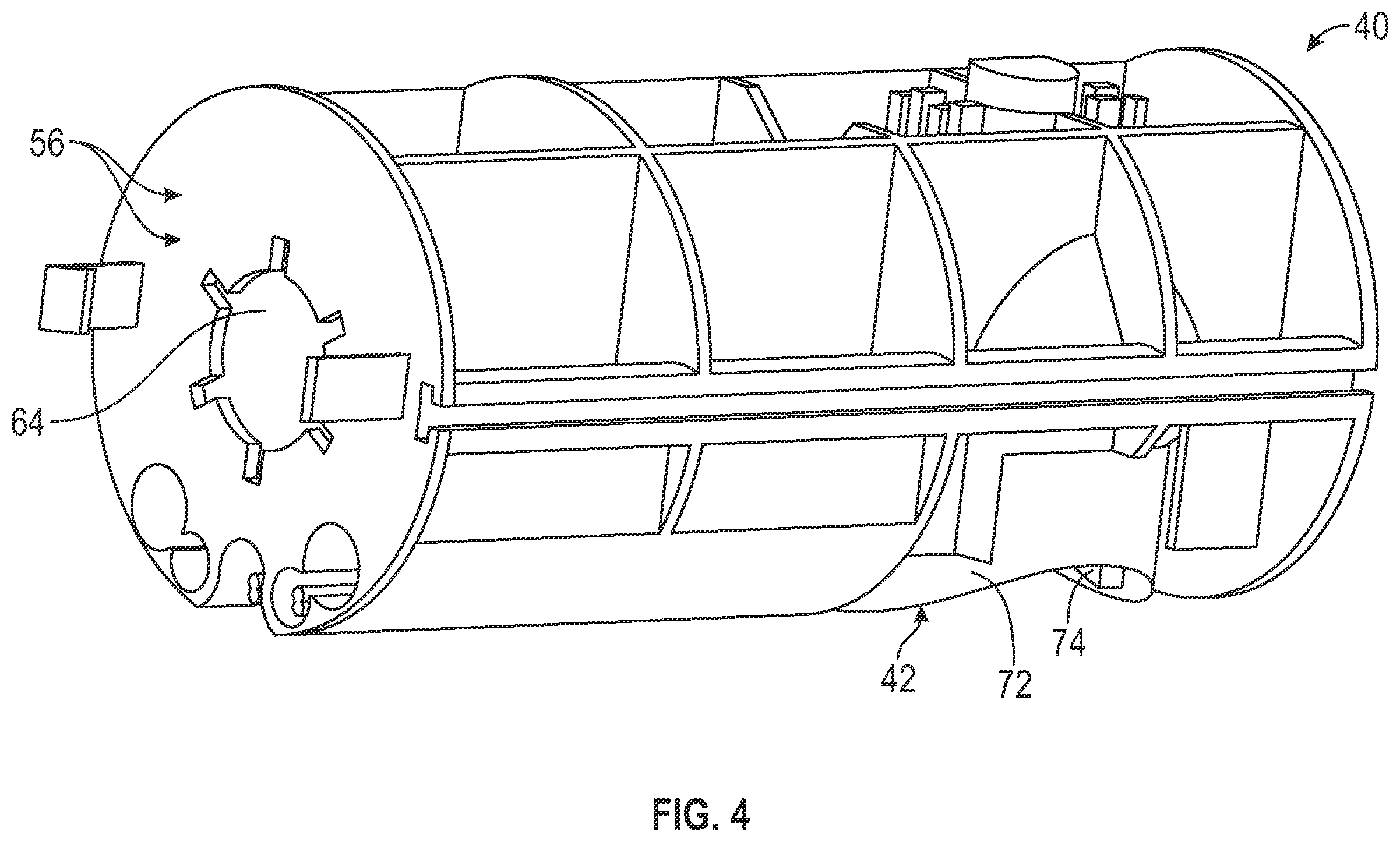 Patent US12460519 Figure 4 – Perforating gun having modular construction