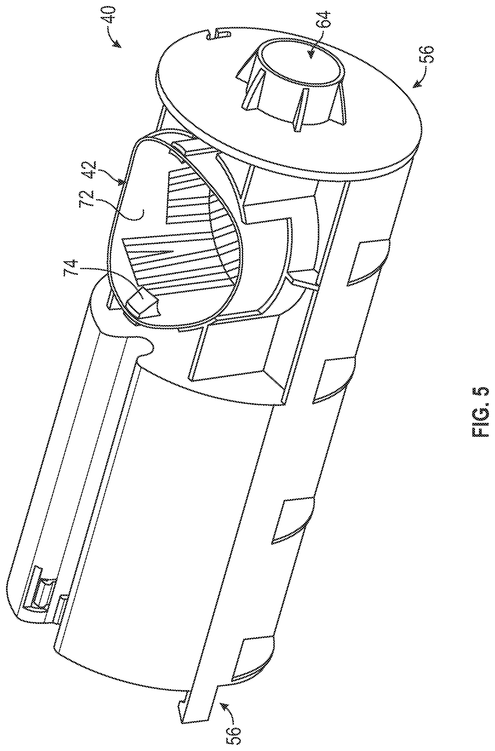 Patent US12460519 Figure 5 – Perforating gun having modular construction