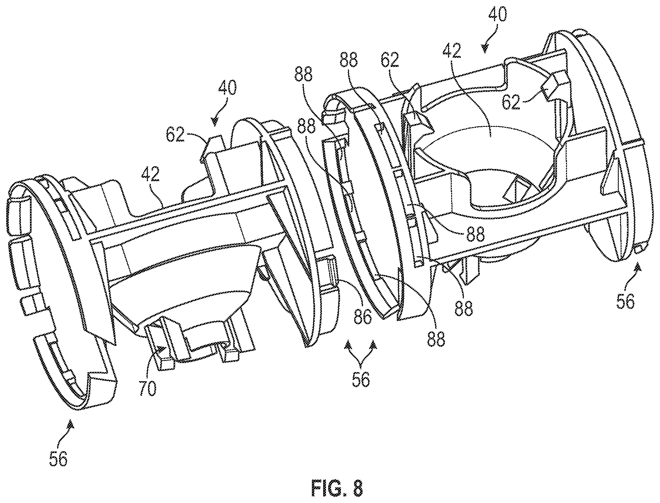 Patent US12460519 Figure 8 – Perforating gun having modular construction