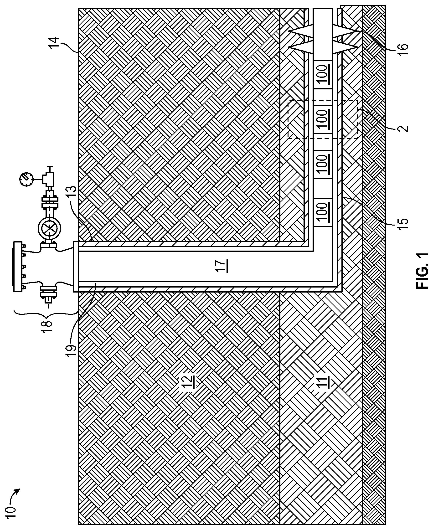 Patent US12460521 Figure 1 – Methods and systems for differentiating different types of fluids in a fluid stream