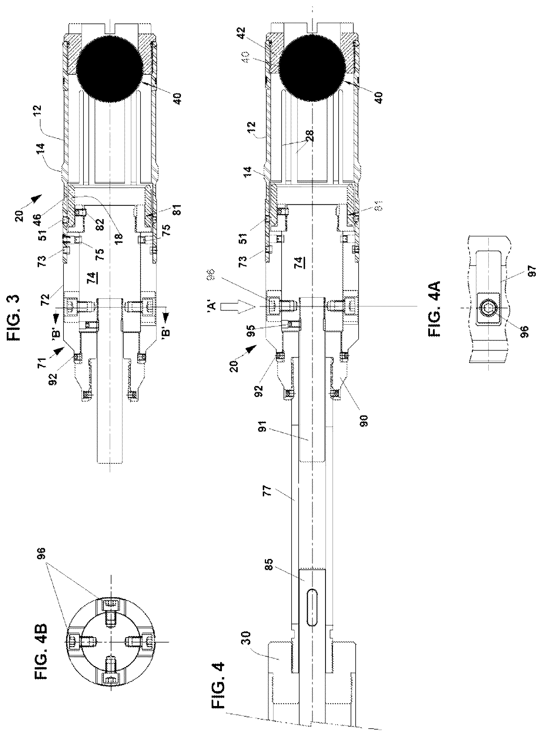 Patent US12460522 Figure 5 – Collet baffle, a tool incorporating same, and a system and method incorporating same, for perforating and fracking a wellbore not having initial ports or sliding sleeves