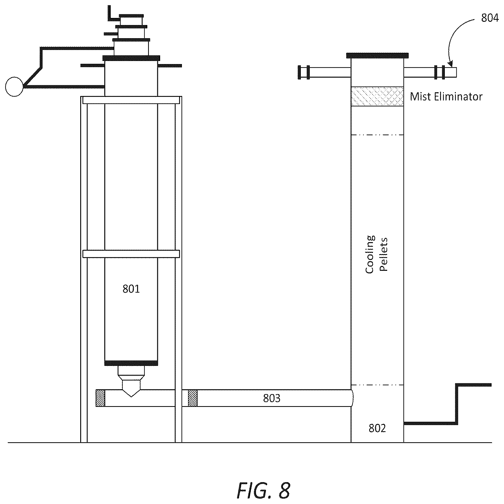 Patent US12460523 Figure 8 – System and method for enhanced petroleum product recovery