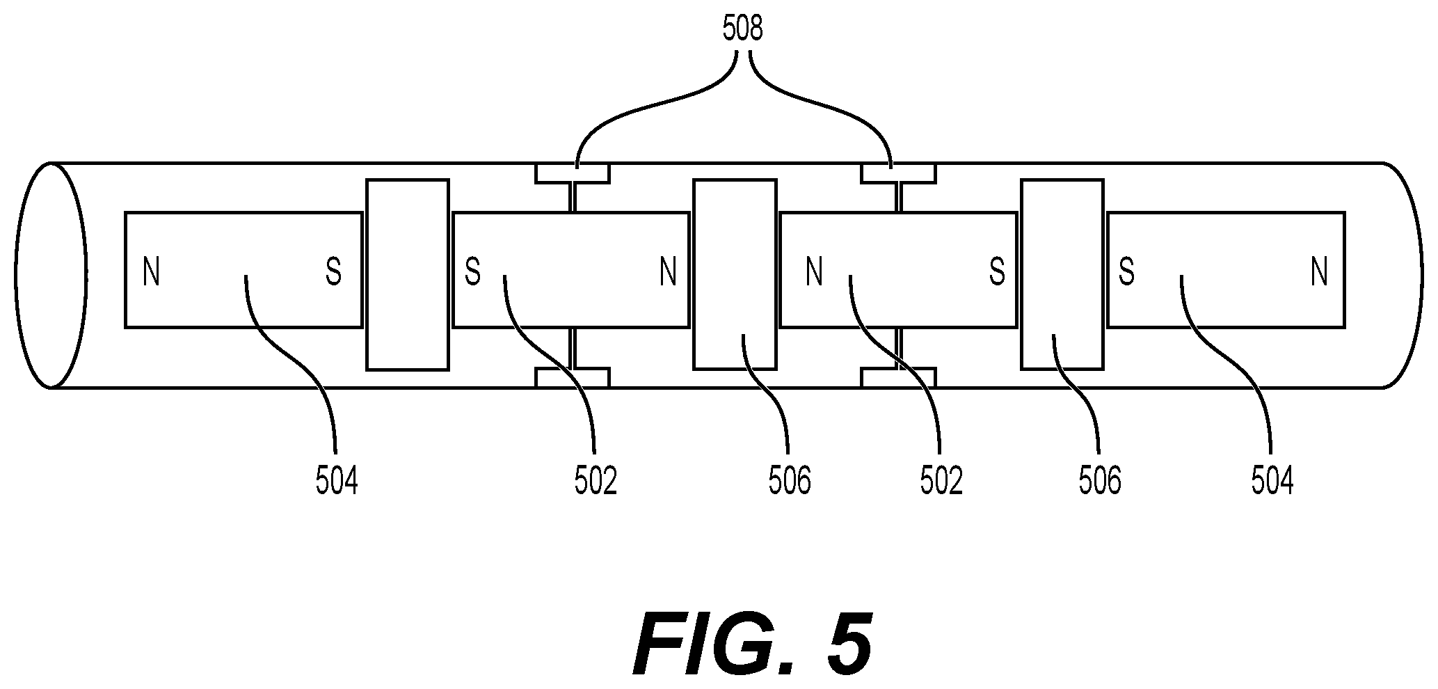 Patent US12460534 Figure 5 – Magnetic focusing scheme for flux leakage measurement