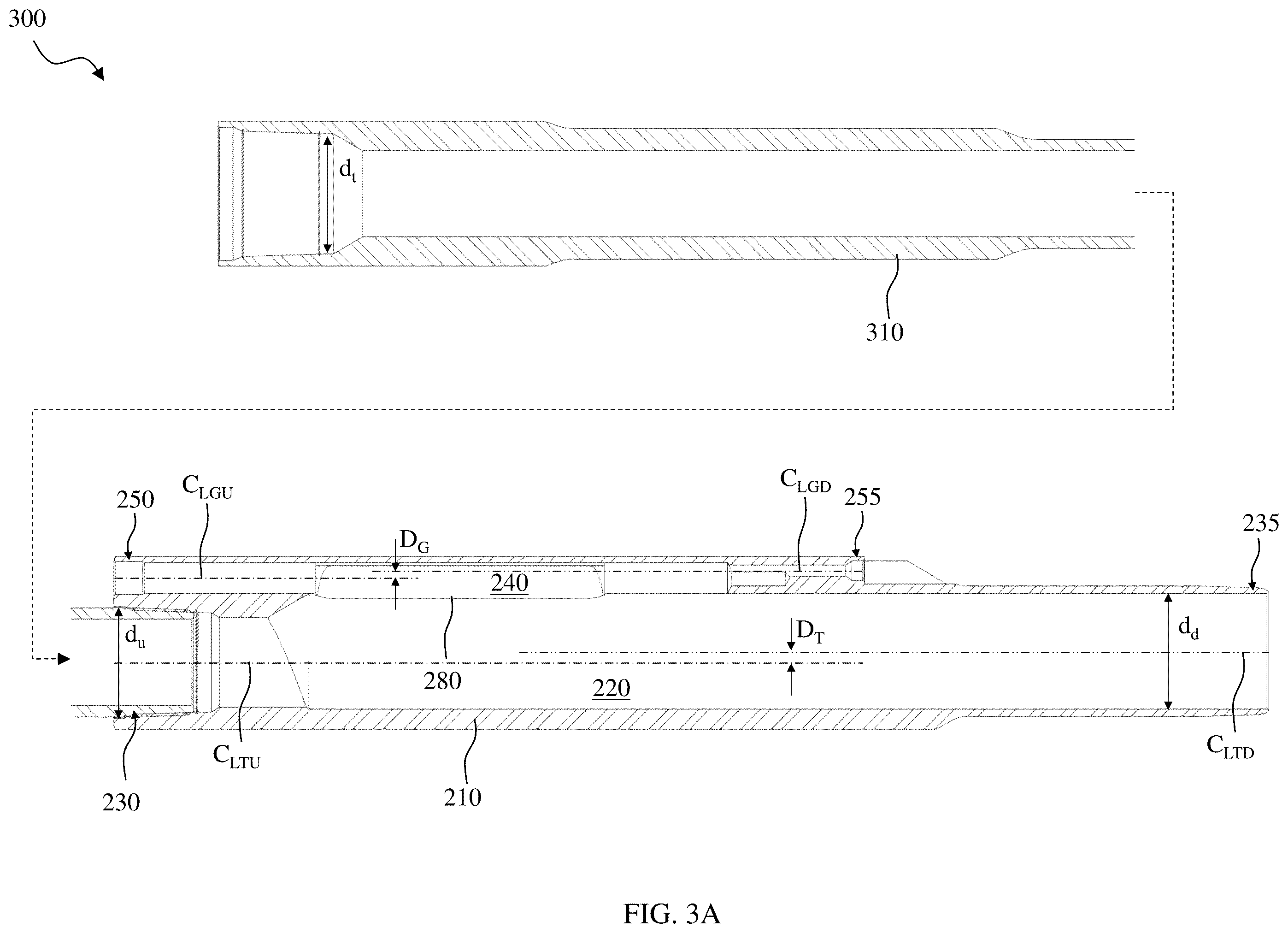 Patent US12460535 Figure 4 – Downhole pressure/temperature monitoring of ESP intake pressure and discharge temperature with a gauge sensor employing an offset centerline