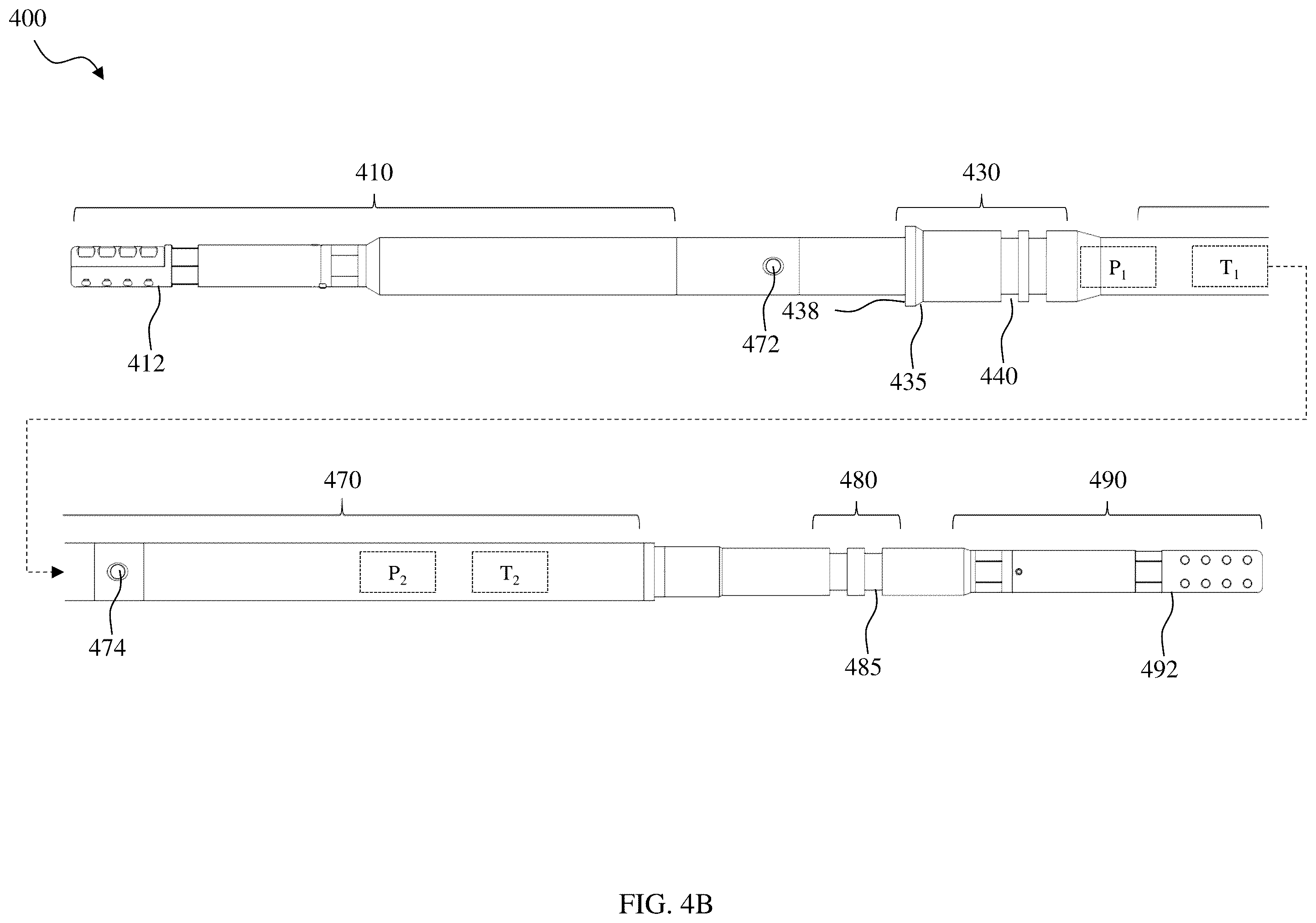 Patent US12460535 Figure 7 – Downhole pressure/temperature monitoring of ESP intake pressure and discharge temperature with a gauge sensor employing an offset centerline
