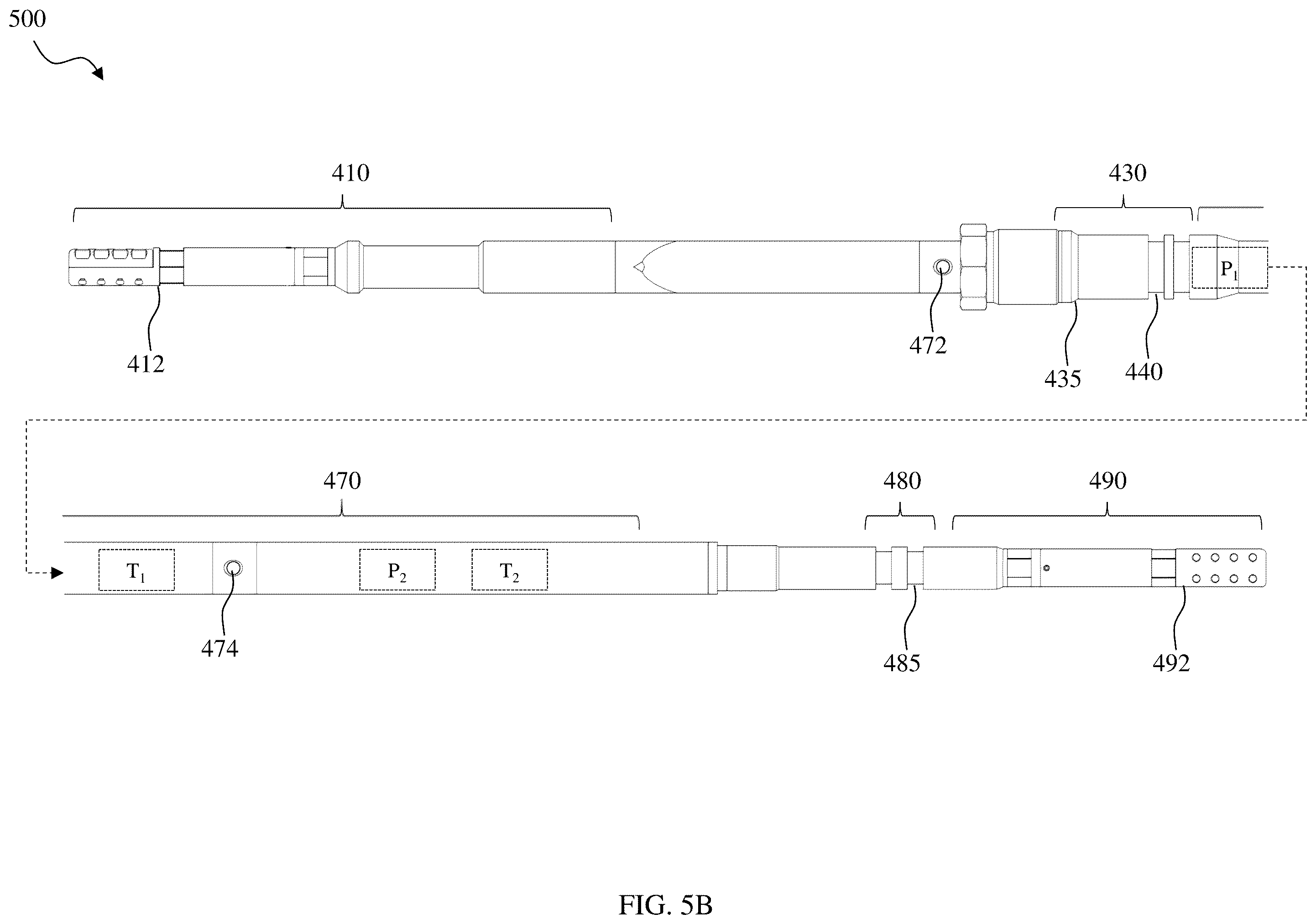 Patent US12460535 Figure 9 – Downhole pressure/temperature monitoring of ESP intake pressure and discharge temperature with a gauge sensor employing an offset centerline