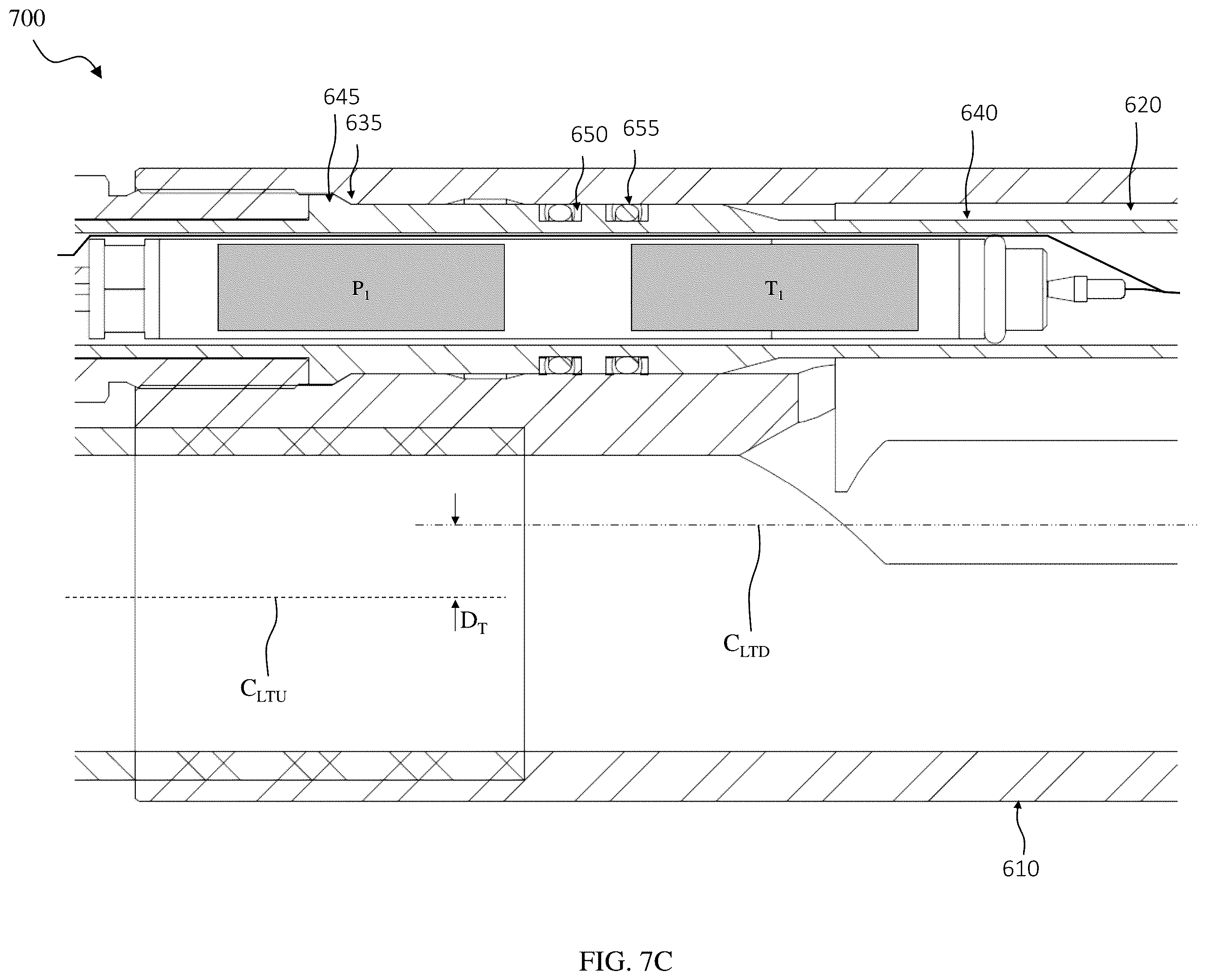 Patent US12460535 Figure 16 – Downhole pressure/temperature monitoring of ESP intake pressure and discharge temperature with a gauge sensor employing an offset centerline