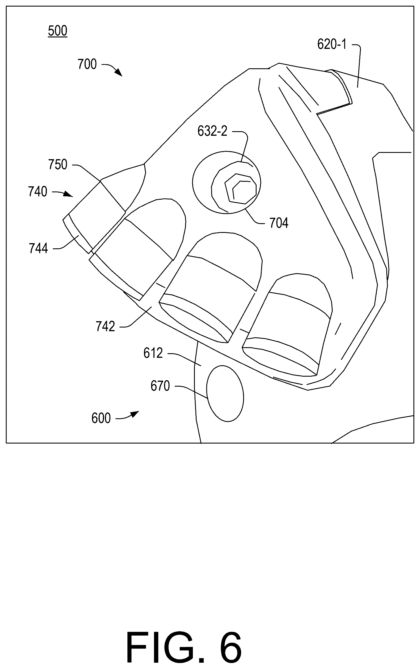 Patent US12460539 Figure 6 – Instrumented drill bit