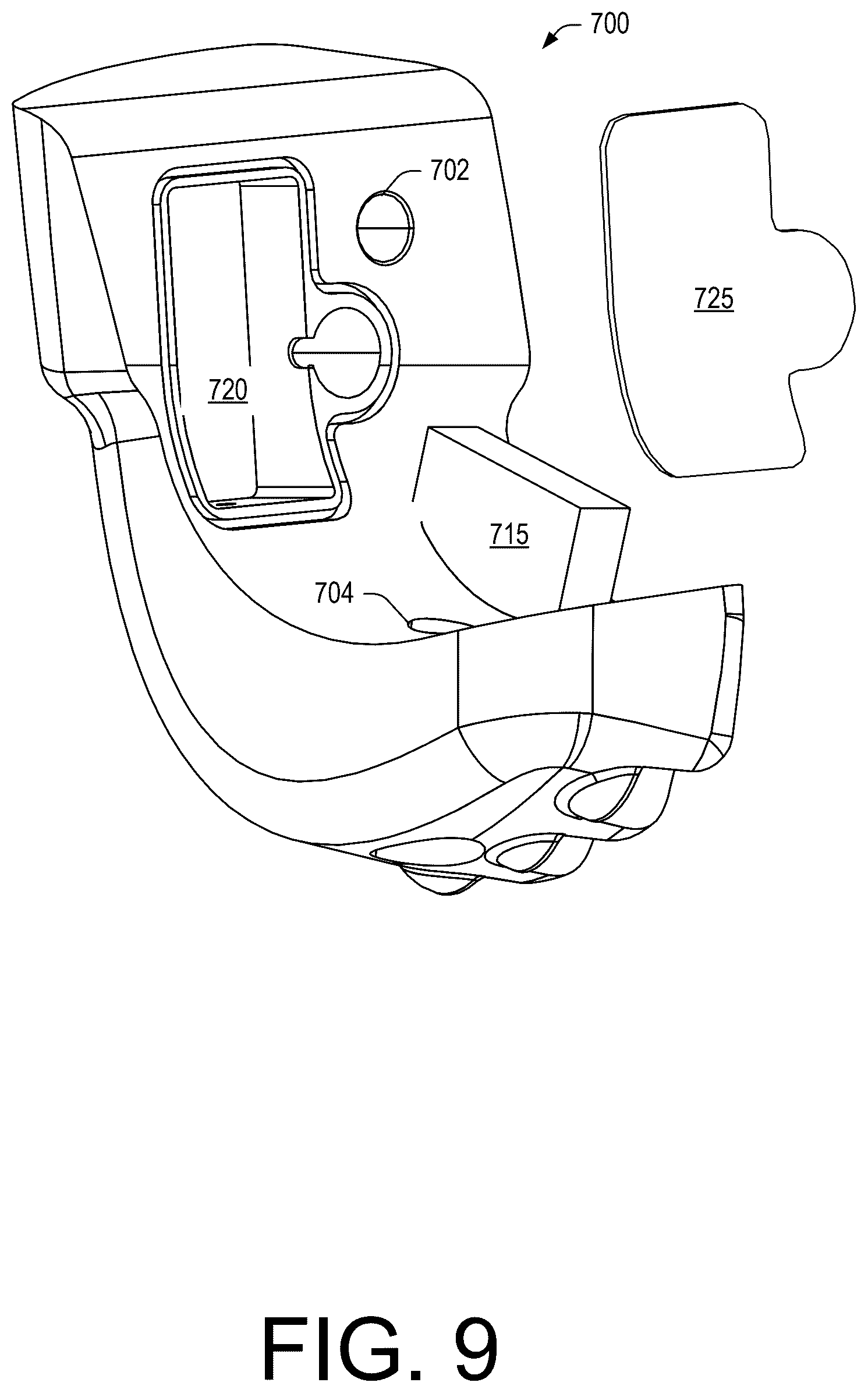 Patent US12460539 Figure 9 – Instrumented drill bit