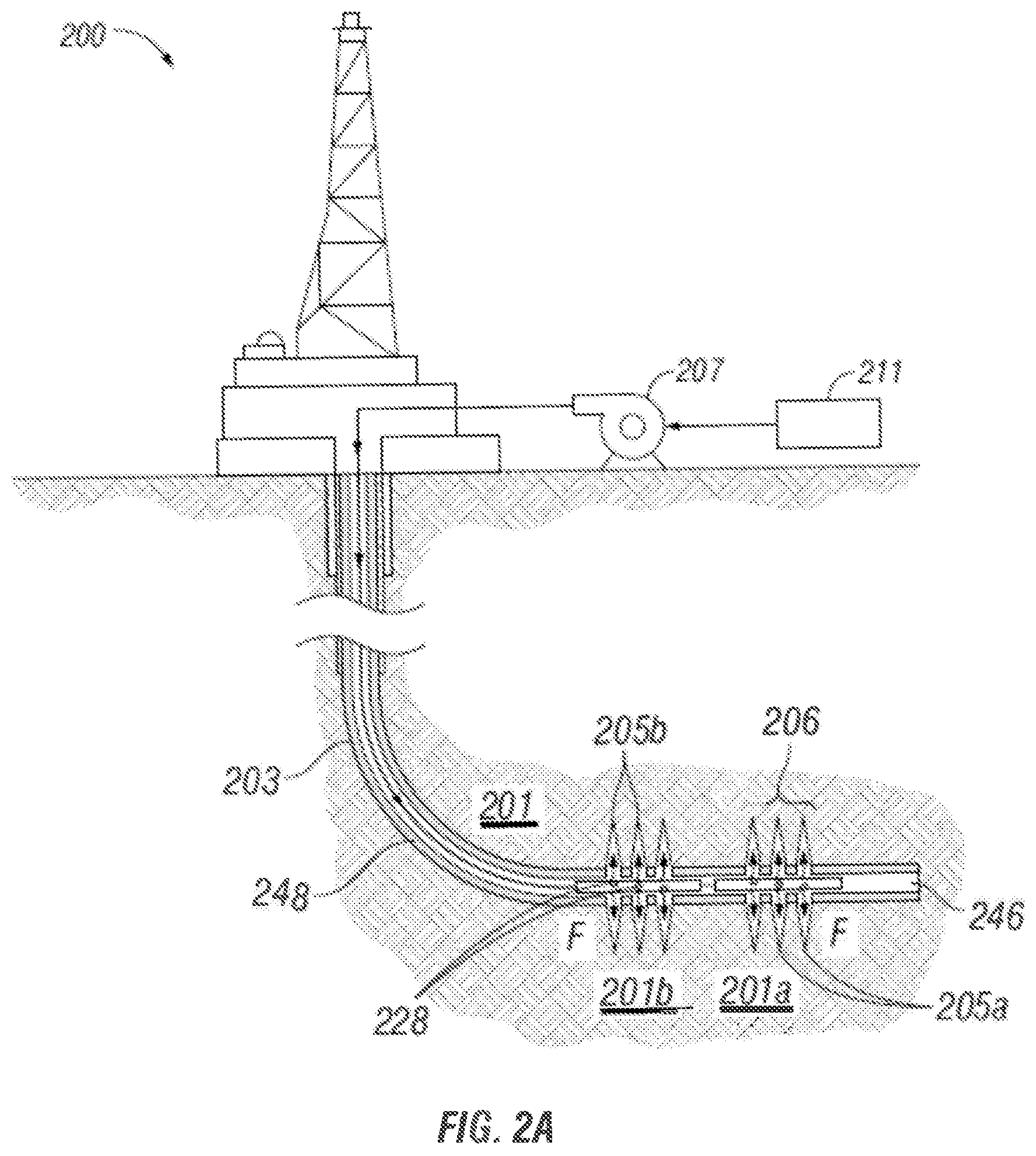 Patent US12460541 Figure 2 – Method of using a perforator device for the transfer of nanoparticle tracer additives into a formation and cluster level flow mapping