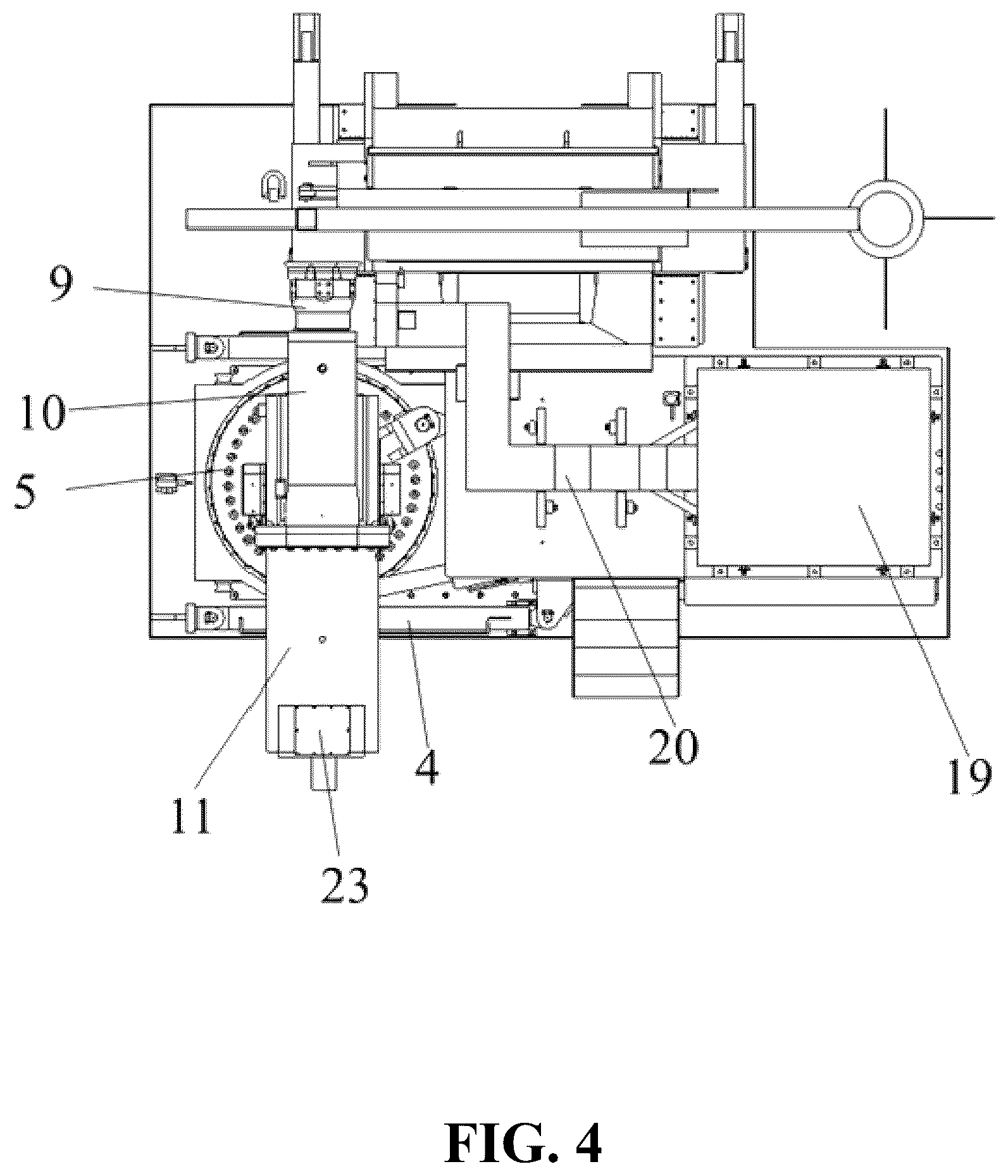 Patent US12460544 Figure 4 – Mechanical continuous mining device integrating microwaves and cutter heads, and use method