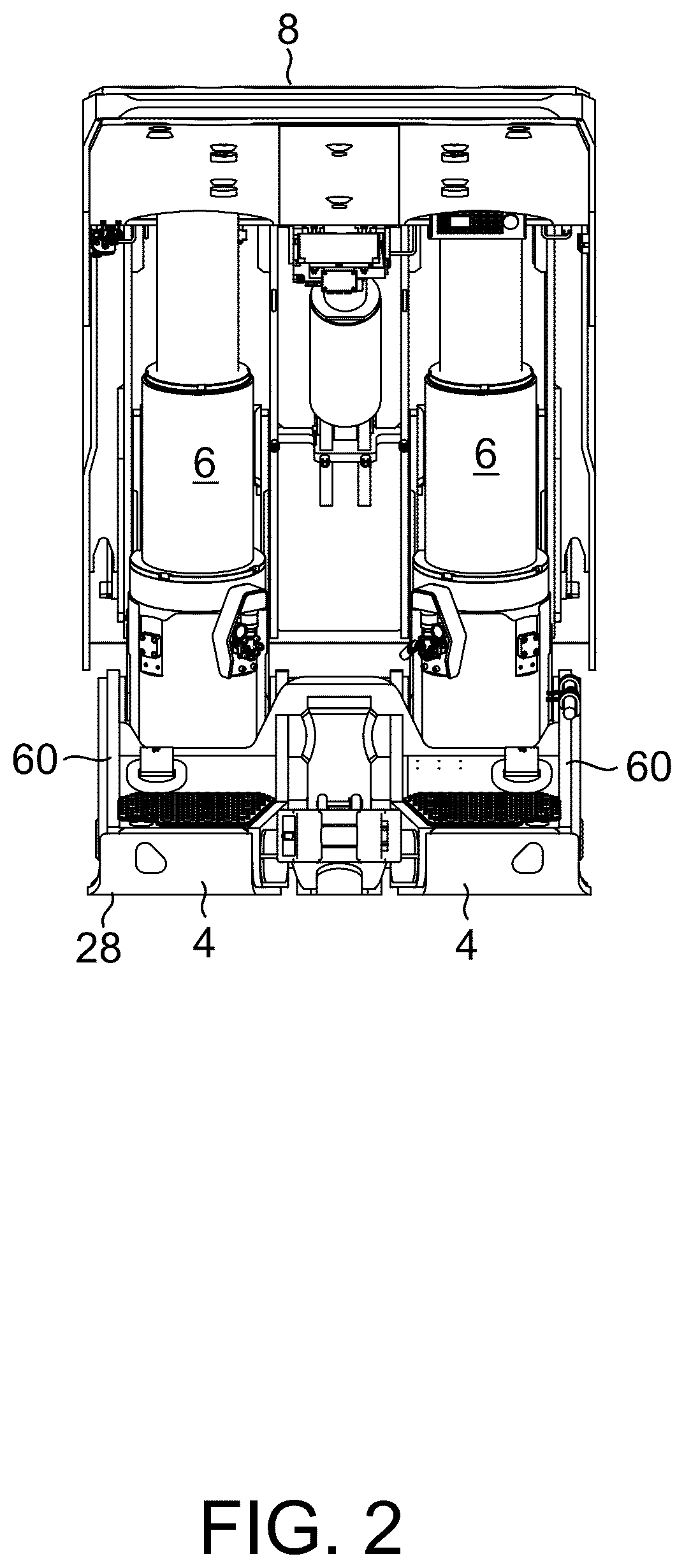 Patent US12460546 Figure 2 – External fluid bar for fluid driven cylinder