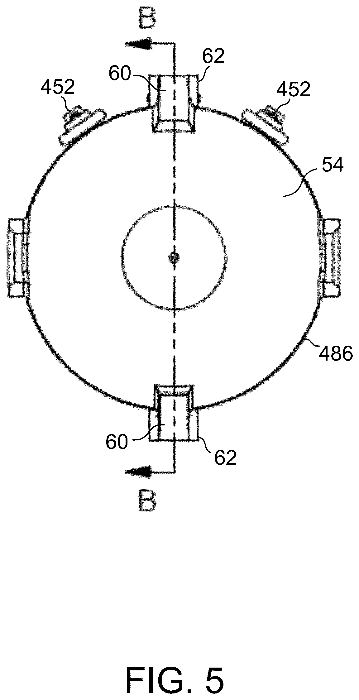 Patent US12460546 Figure 5 – External fluid bar for fluid driven cylinder
