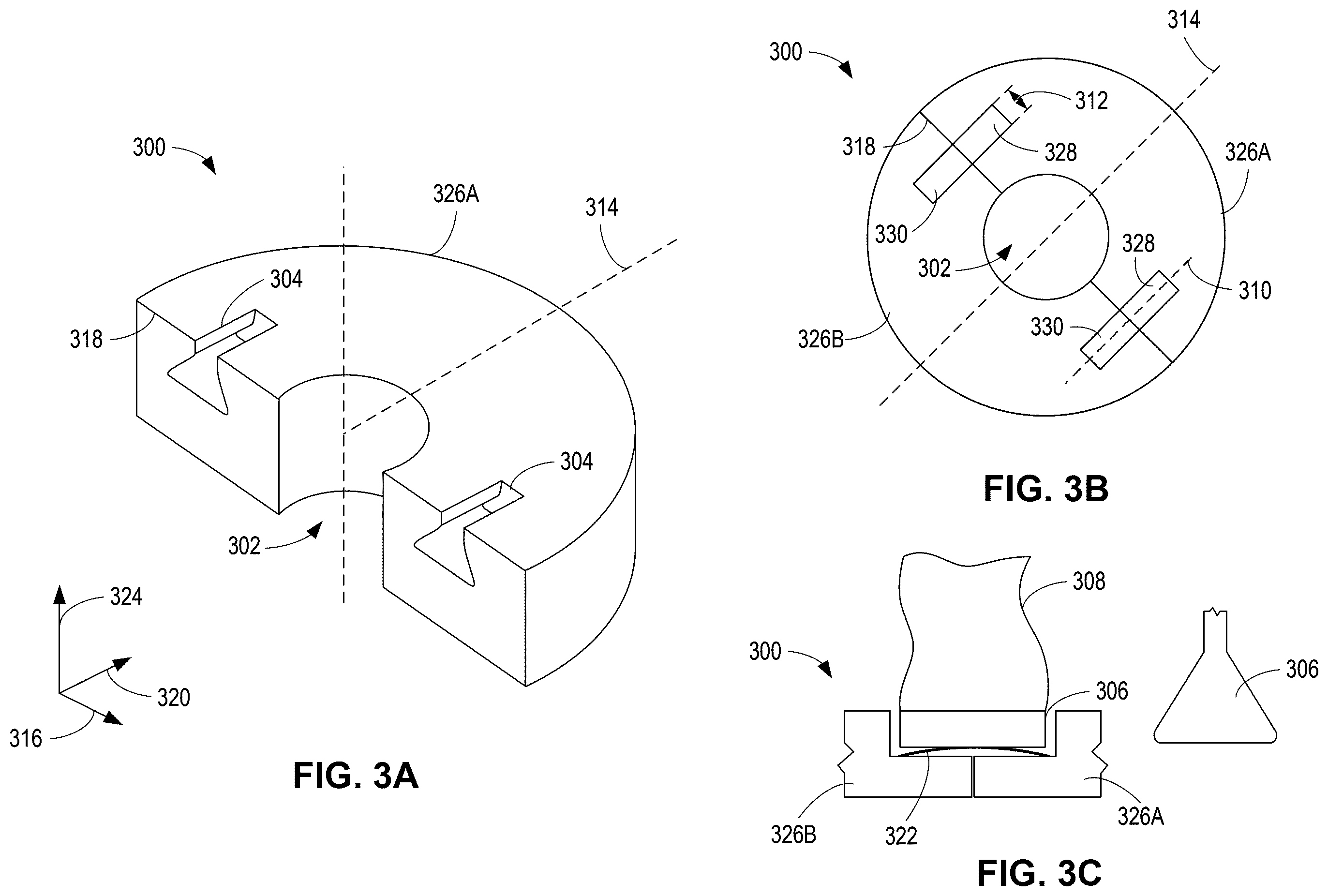 Patent US12460549 Figure 3 – Pitch-controlled blade retention collar