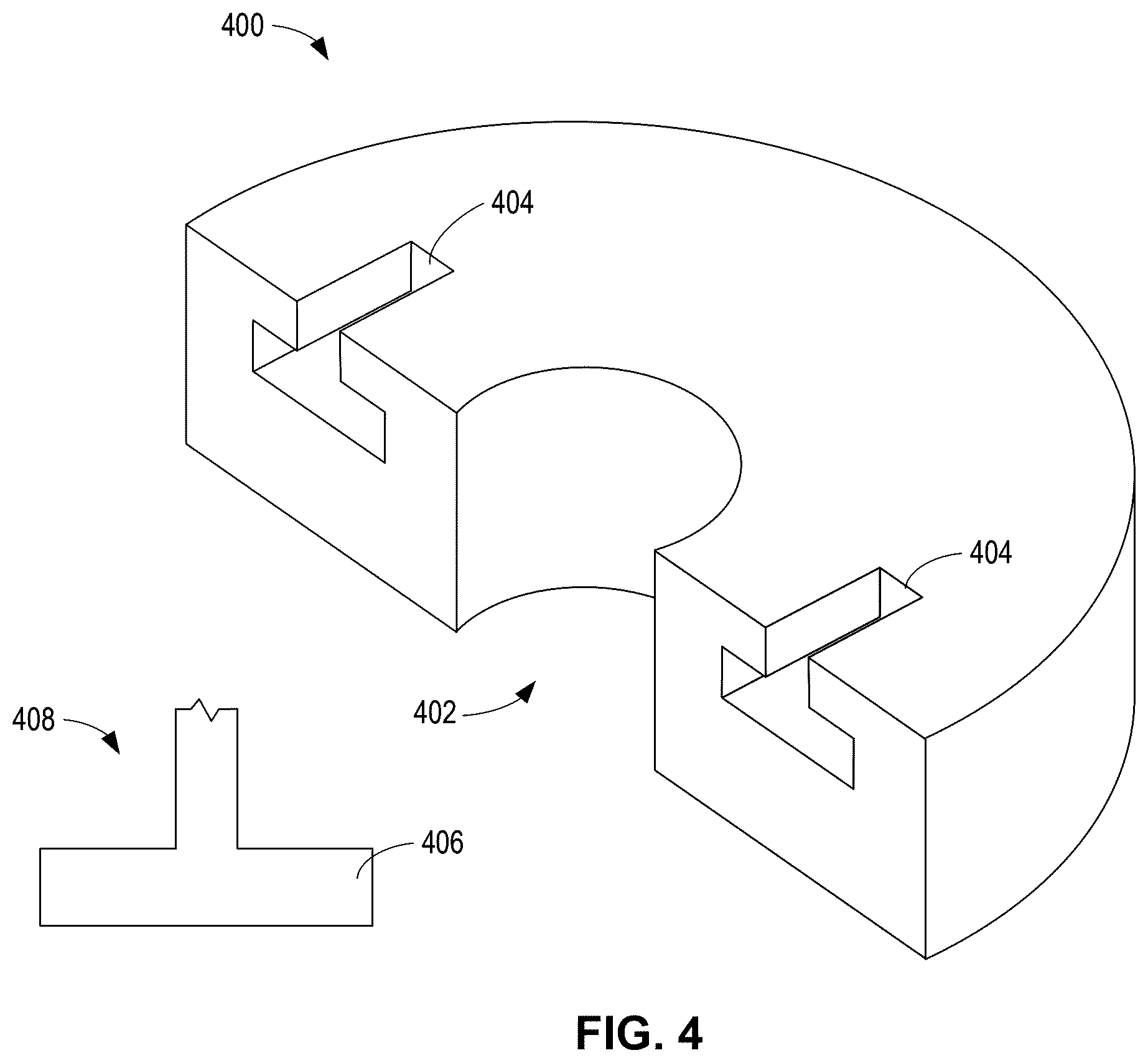Patent US12460549 Figure 4 – Pitch-controlled blade retention collar