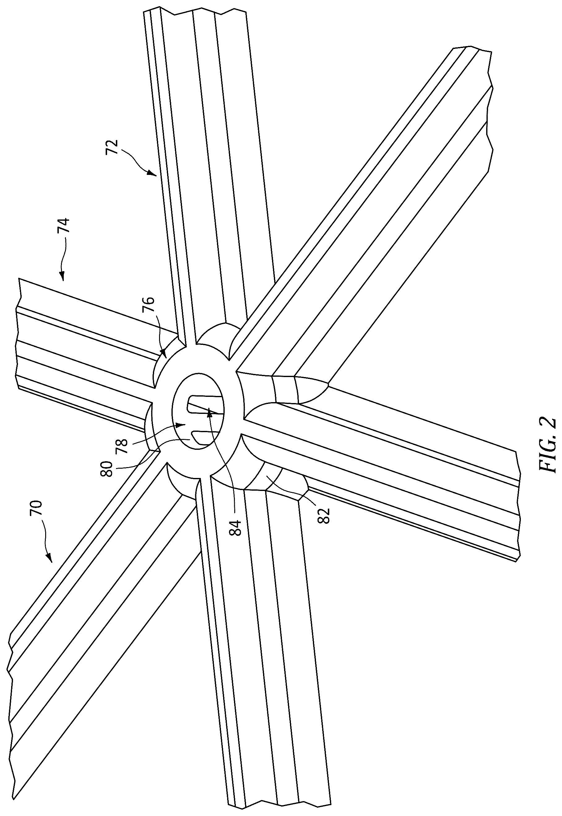 Patent US12460551 Figure 2 – Additively manufactured turbine engine case