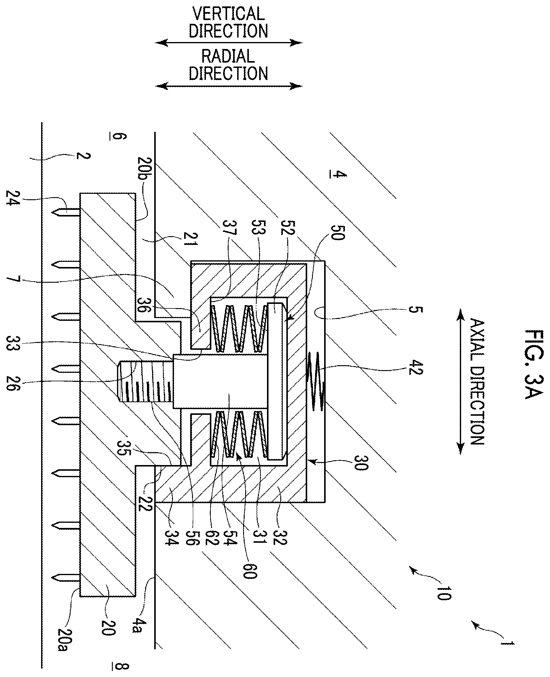 Patent US12460553 Figure 3 – Sealing device and rotating machine