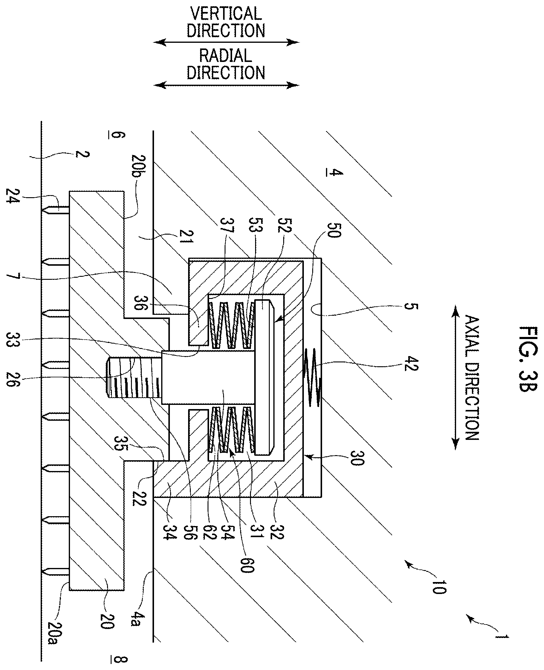 Patent US12460553 Figure 4 – Sealing device and rotating machine