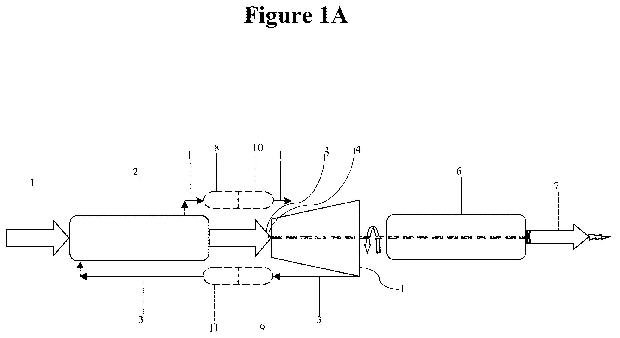 Patent US12460556 Figure 1 – Thermal processes and systems for generating electricity utilizing predetermined working fluids
