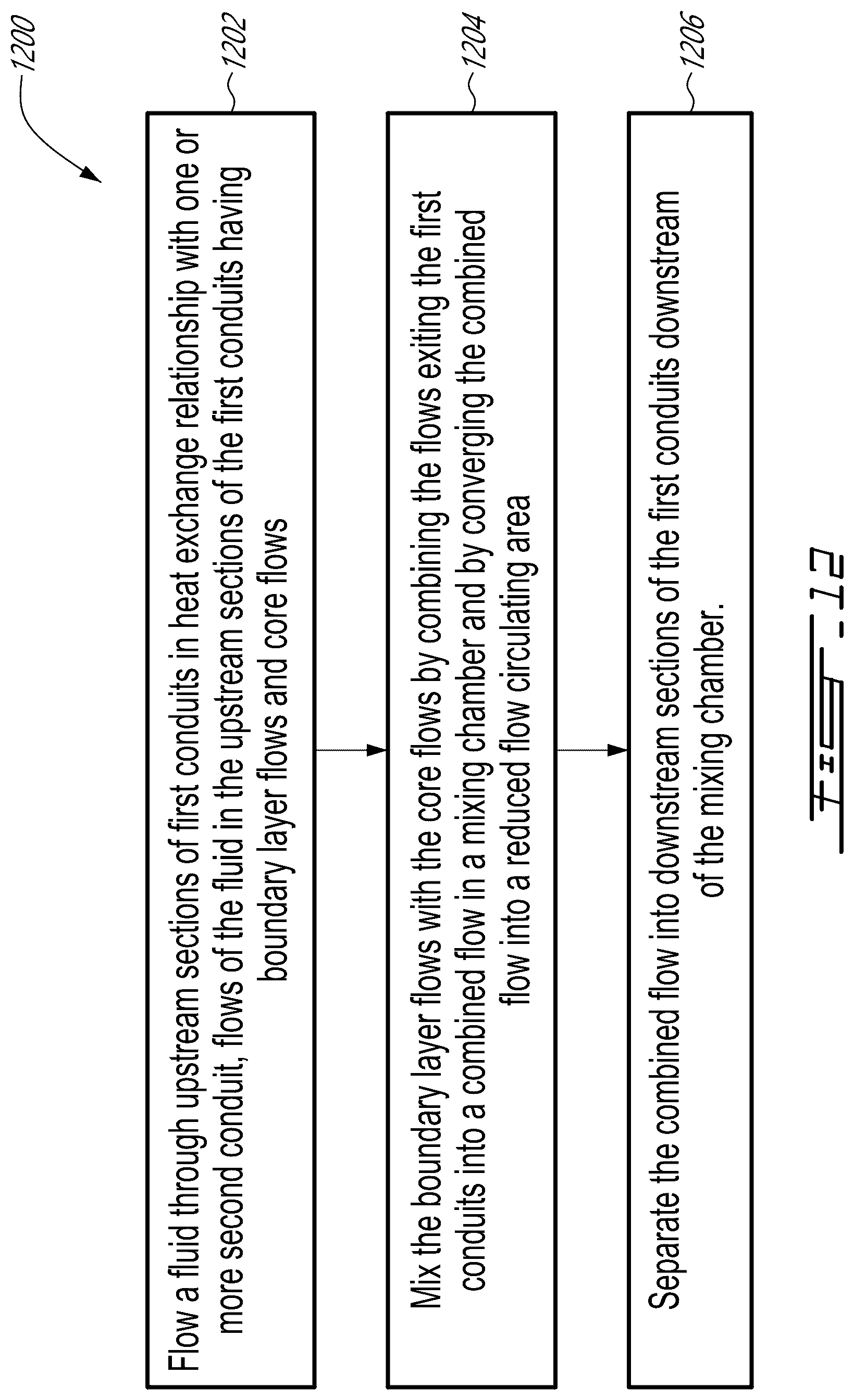 Patent US12460558 Figure 6 – Heat exchanger having a mixing chamber and protrusions
