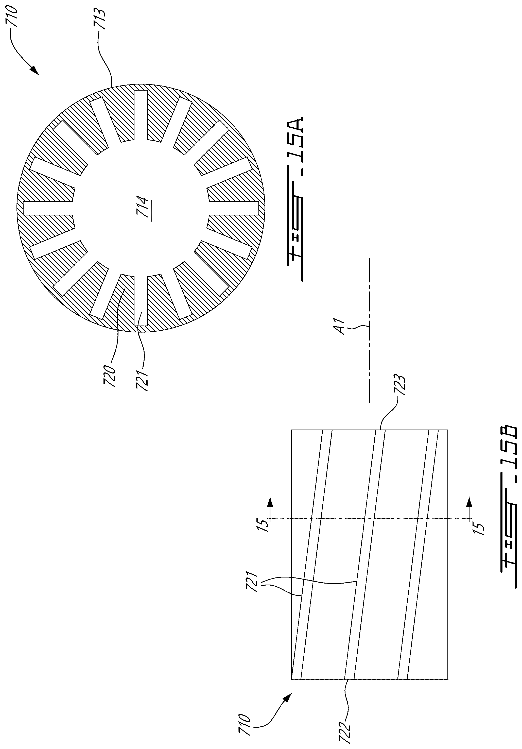 Patent US12460558 Figure 9 – Heat exchanger having a mixing chamber and protrusions