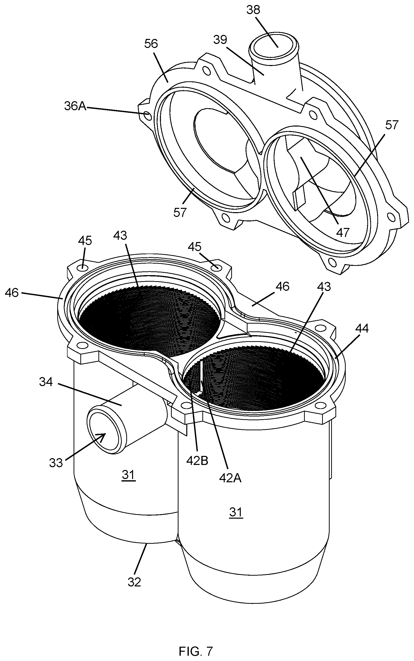 Patent US12460565 Figure 6 – Liquid separator system