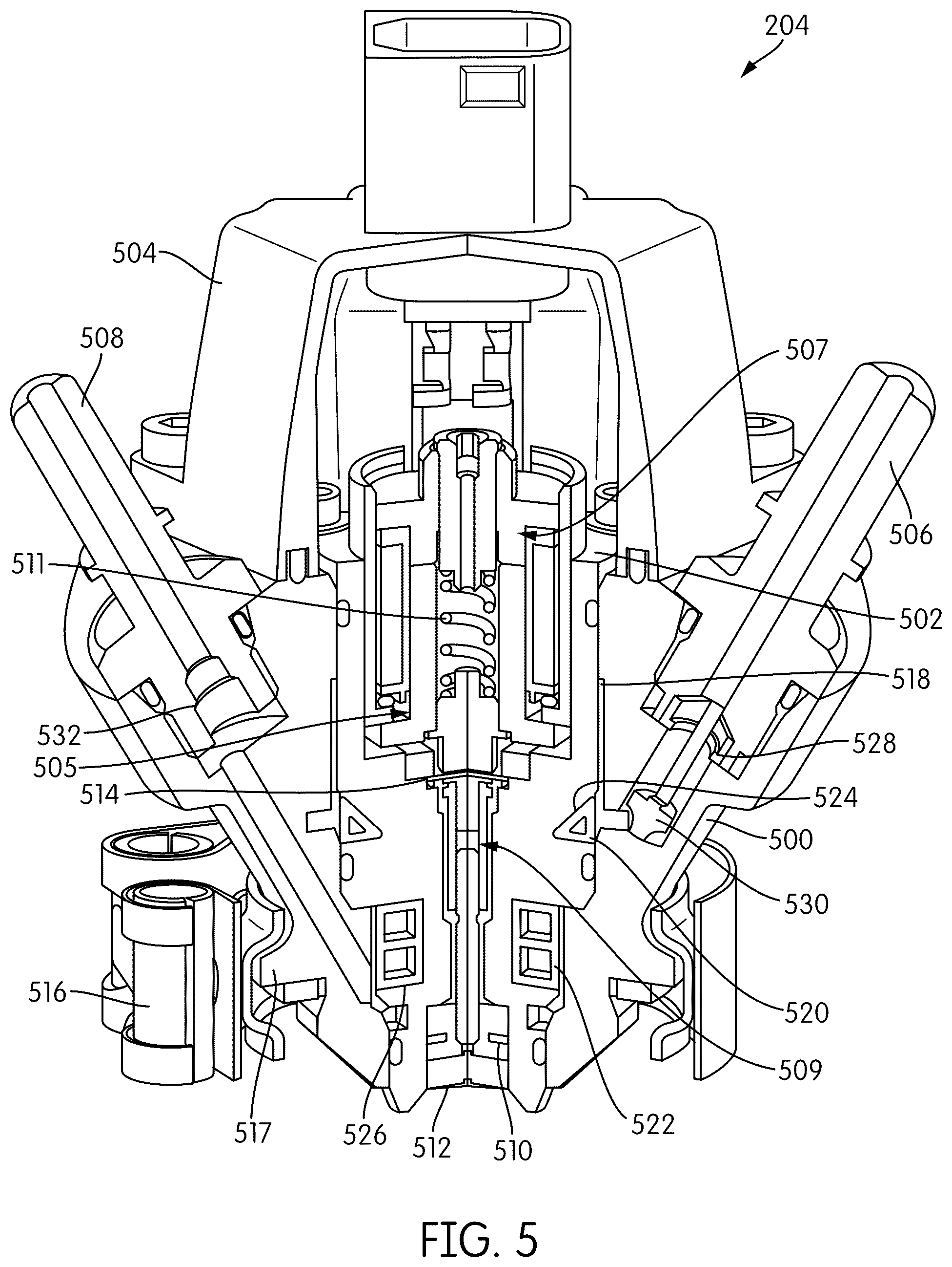 Patent US12460566 Figure 5 – Dosing module for use in aftertreatment systems for internal combustion engines