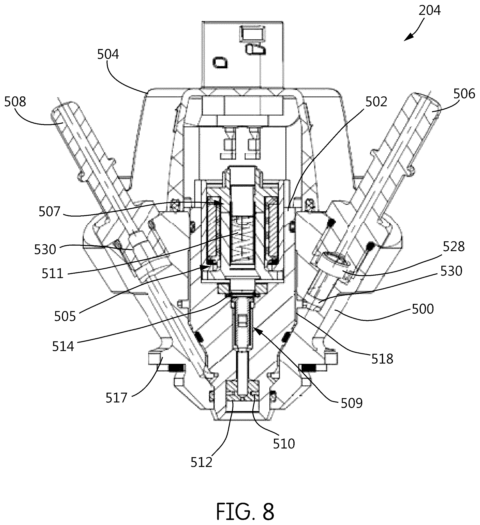 Patent US12460566 Figure 7 – Dosing module for use in aftertreatment systems for internal combustion engines