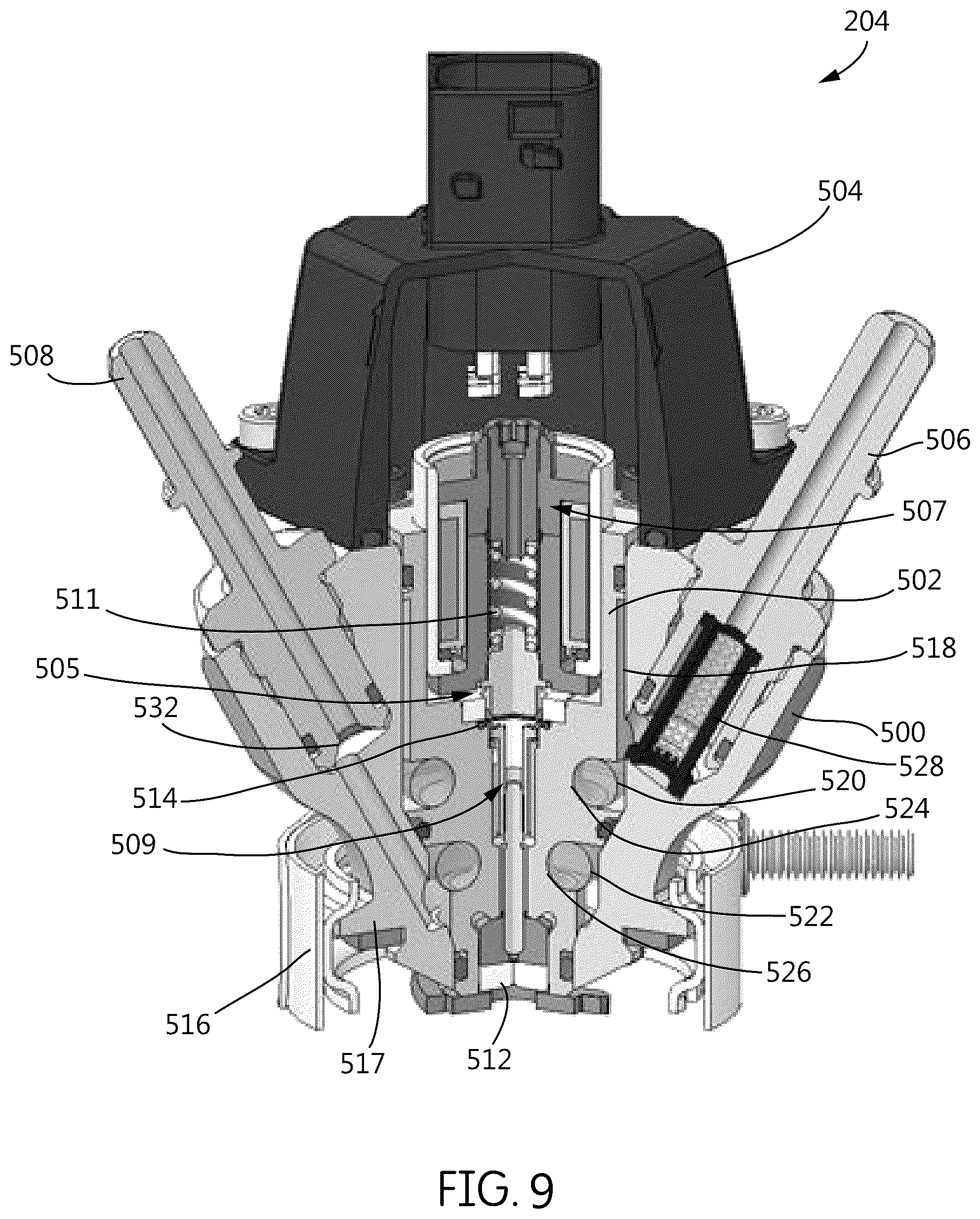 Patent US12460566 Figure 8 – Dosing module for use in aftertreatment systems for internal combustion engines