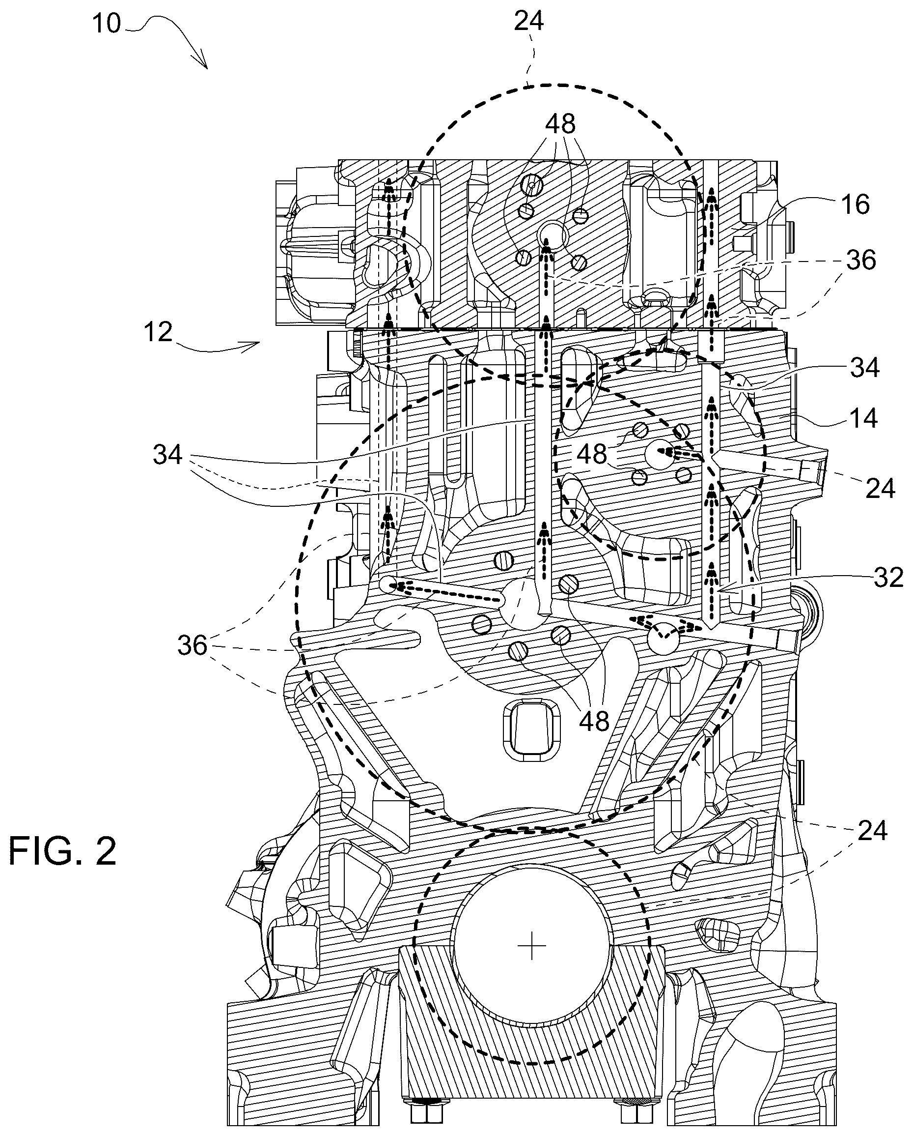 Patent US12460572 Figure 2 – Gear shaft and internal combustion engine having a gear shaft
