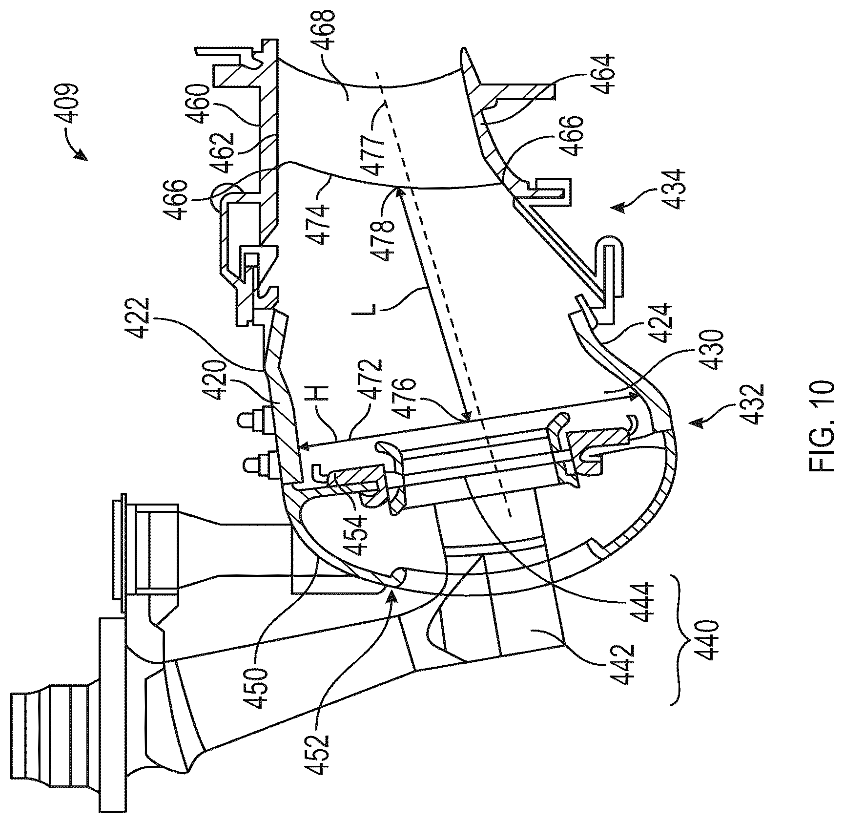 Patent US12460573 Figure 9 – Combustor size rating for a gas turbine engine using hydrogen fuel