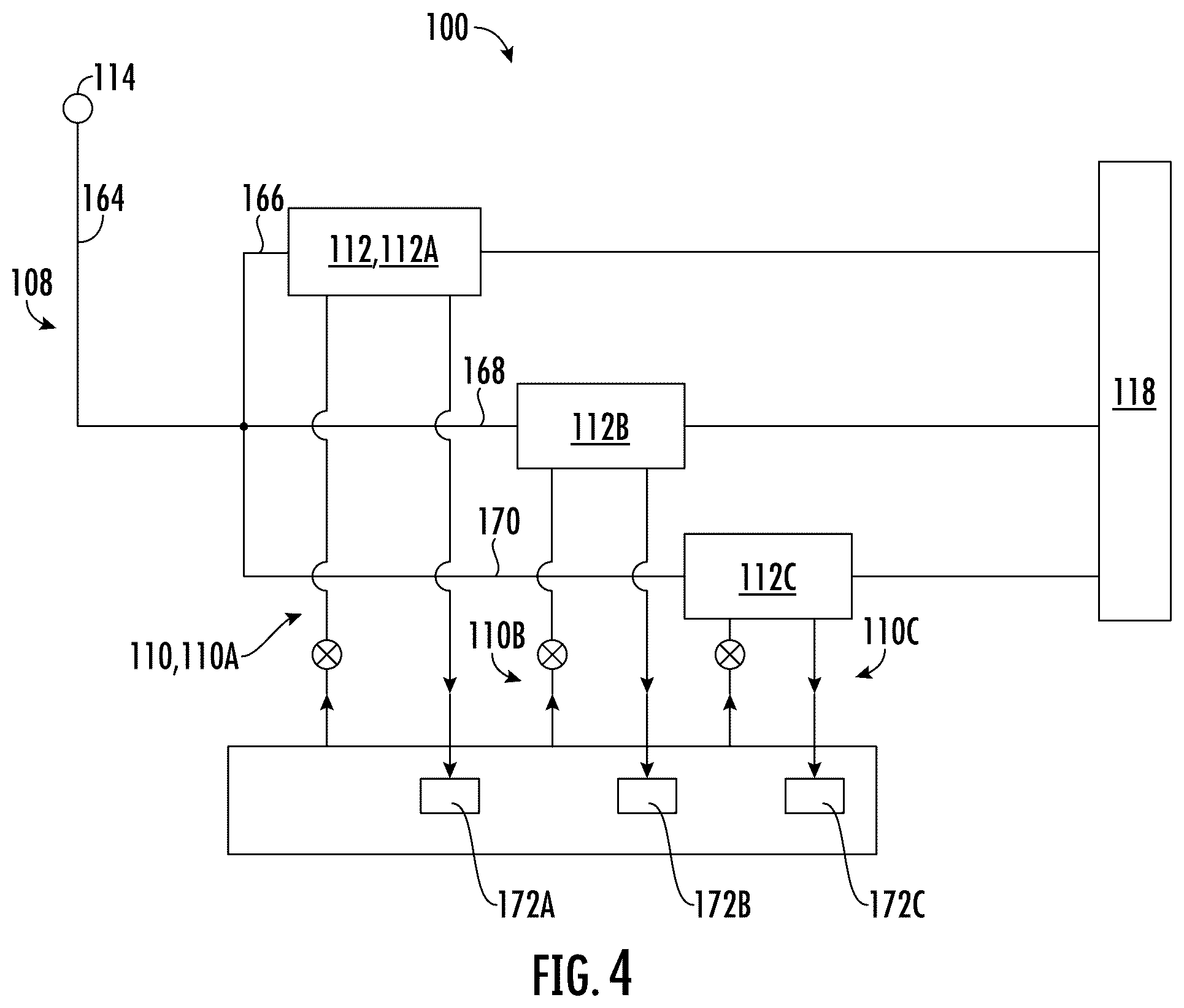 Patent US12460574 Figure 4 – Gas turbine engine having cooling systems
