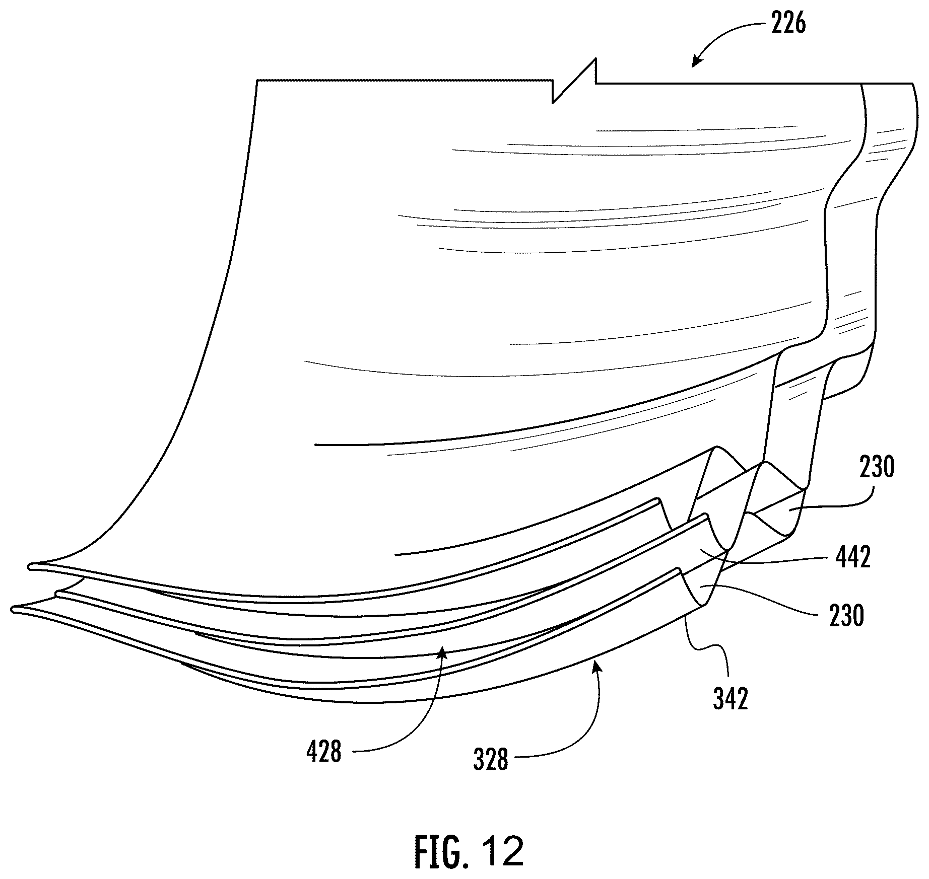 Patent US12460576 Figure 12 – Reverse flow gas turbine engine having electric machine