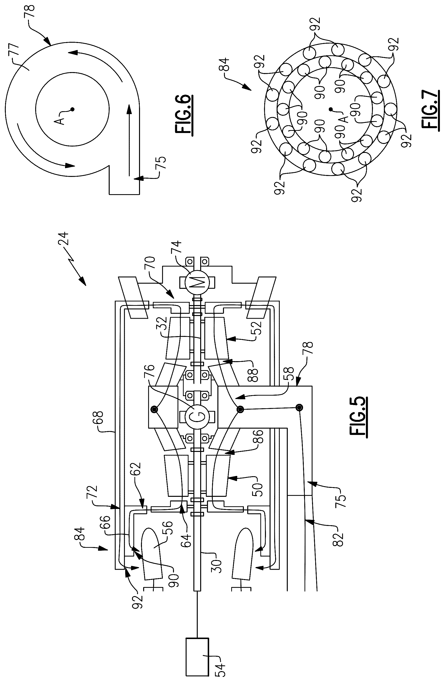 Patent US12460583 Figure 4 – Integrated electro-aero-thermal turbine engine