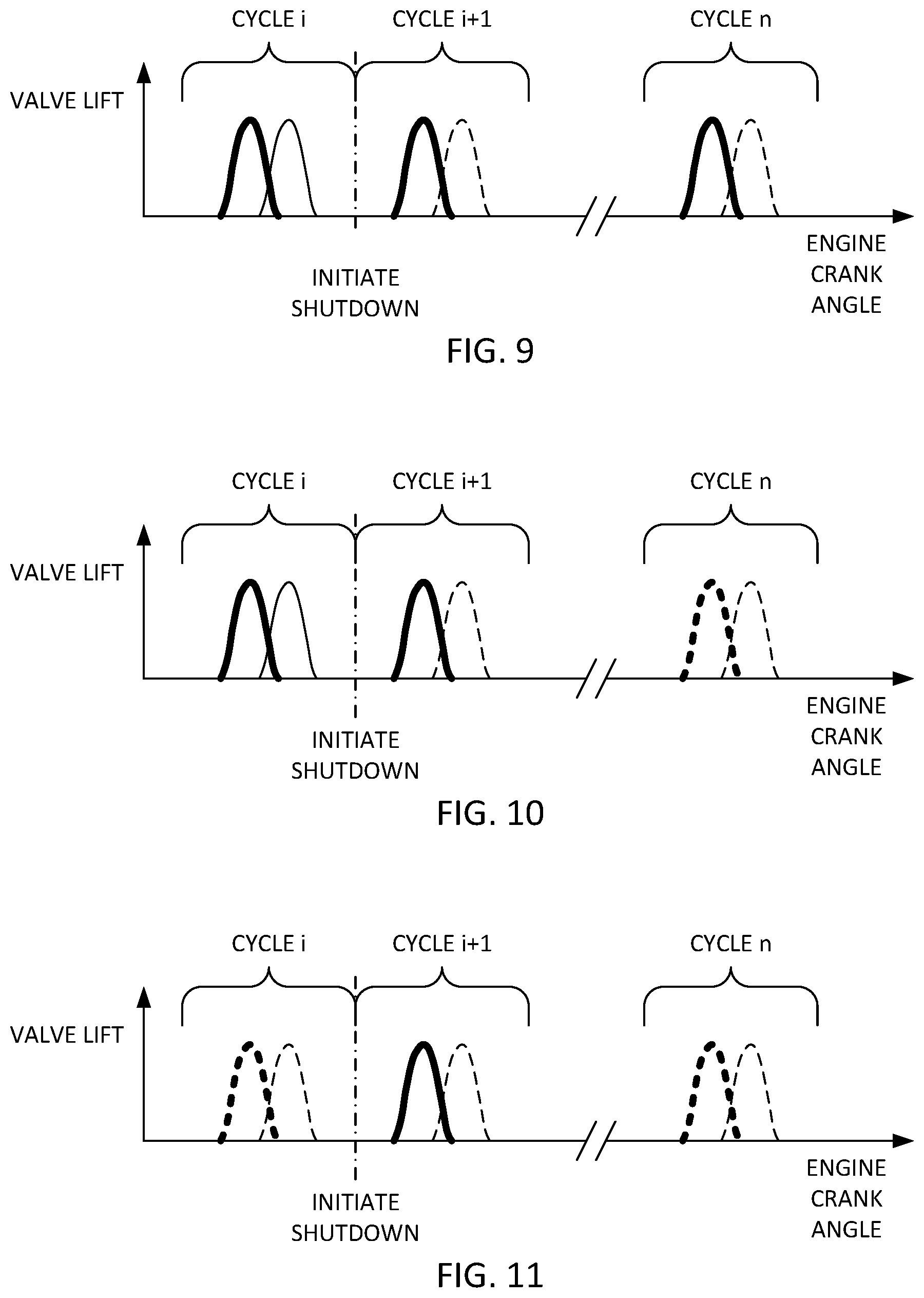 Patent US12460594 Figure 9 – Shutdown control of internal combustion engine comprising lost motion component