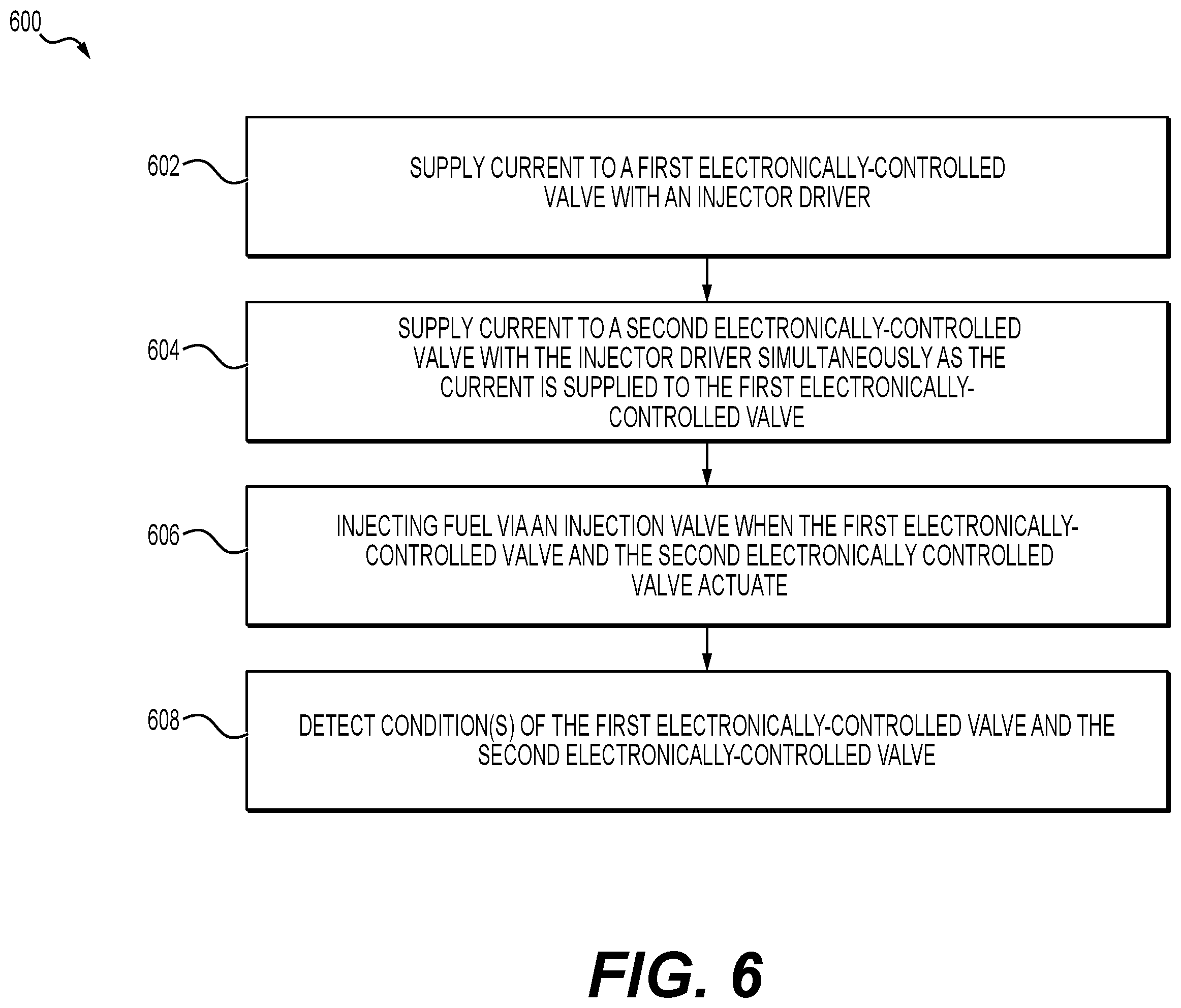Patent US12460596 Figure 6 – Fuel injector drive system