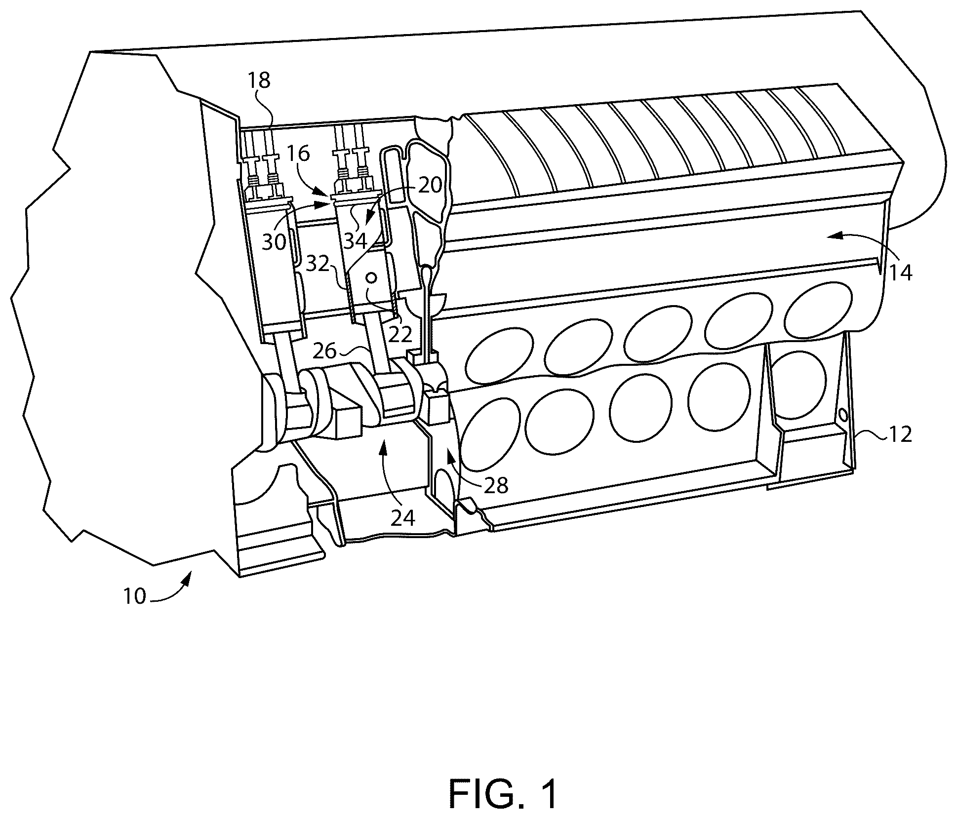 Patent US12460598 Figure 1 – Seal for cylinder liner assembly and method for making the same