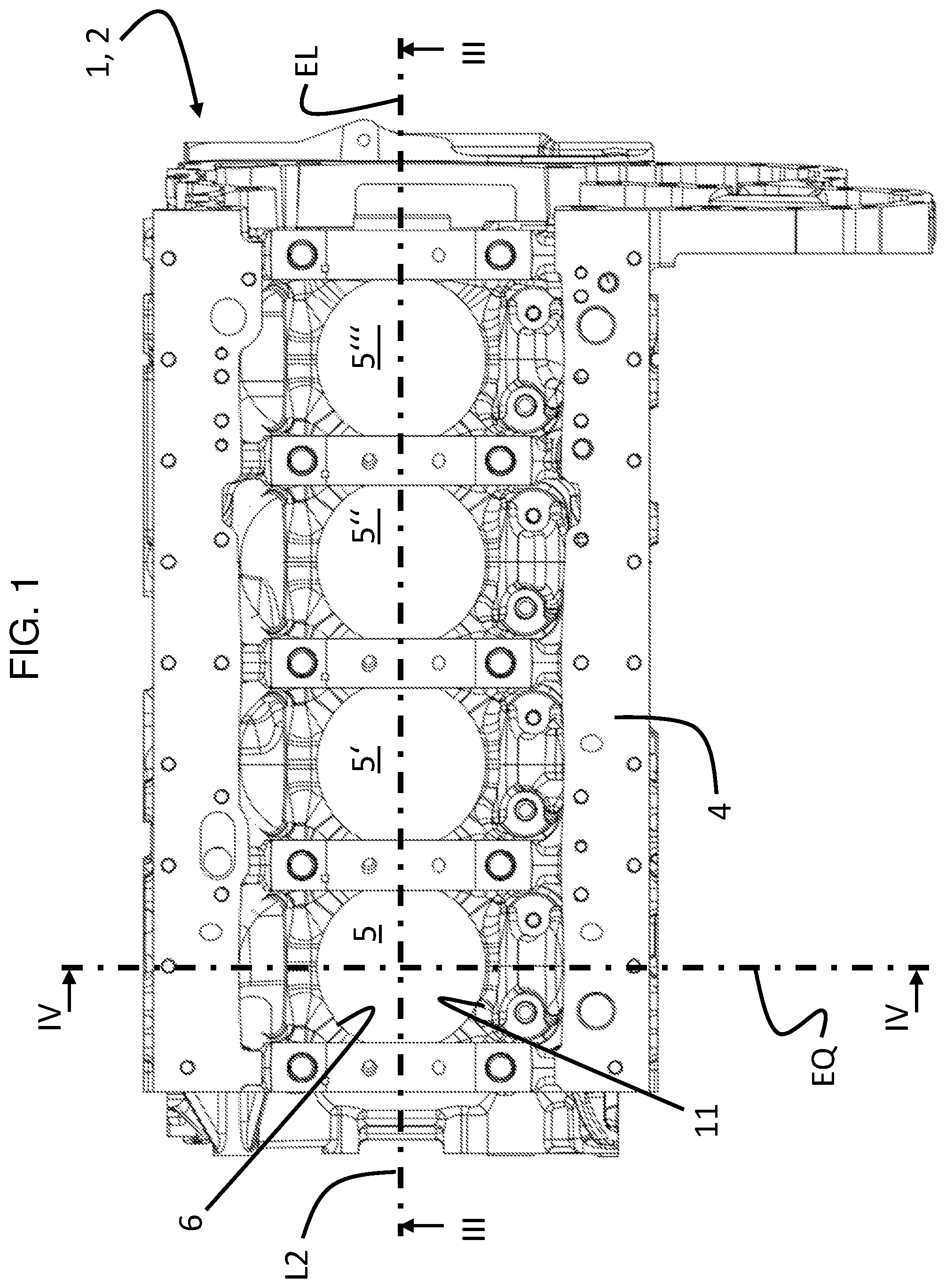 Patent US12460599 — Crankcase and internal combustion engine with such a crankcase — Figure 1