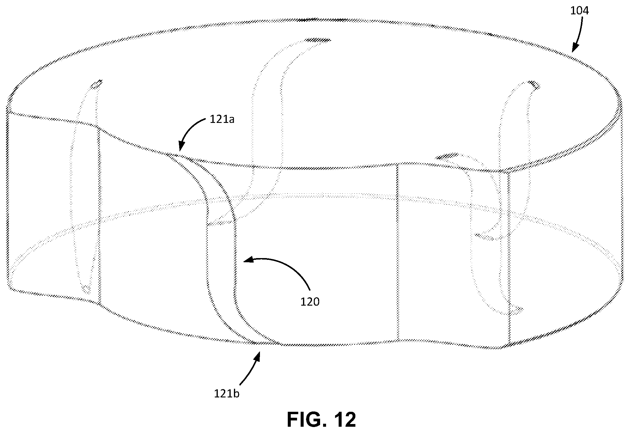 Patent US12460600 Figure 7 – Engine displacer with regenerator channels