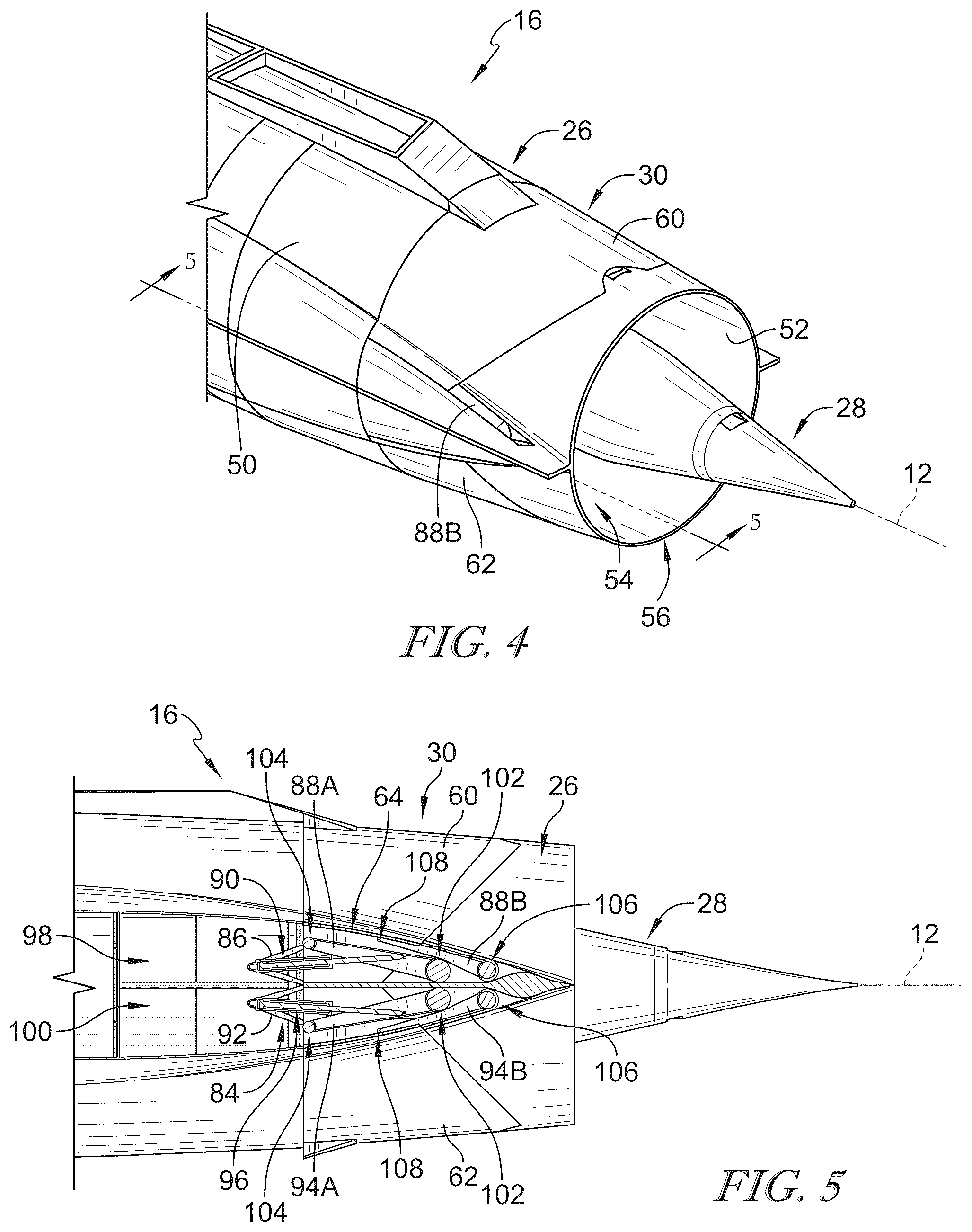 Patent US12460601 Figure 3 – Plug nozzle and thrust reverser for high mach gas turbine engines