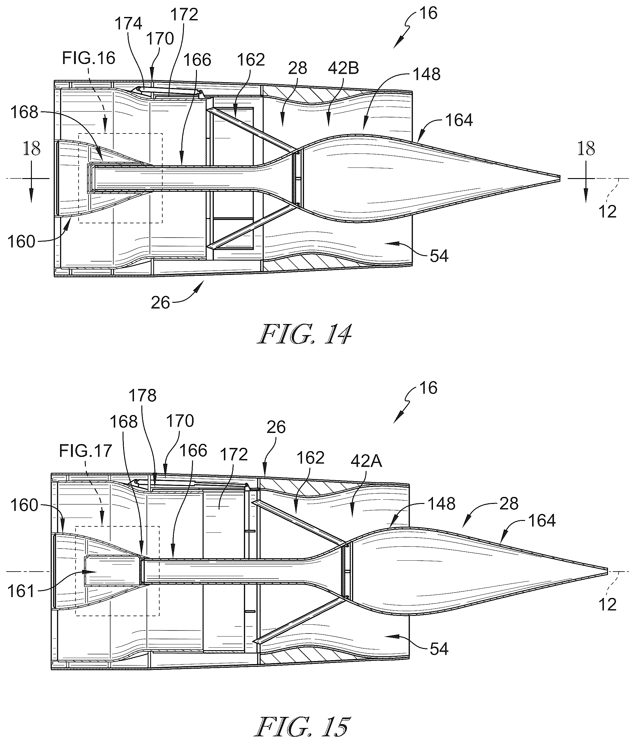 Patent US12460601 Figure 9 – Plug nozzle and thrust reverser for high mach gas turbine engines