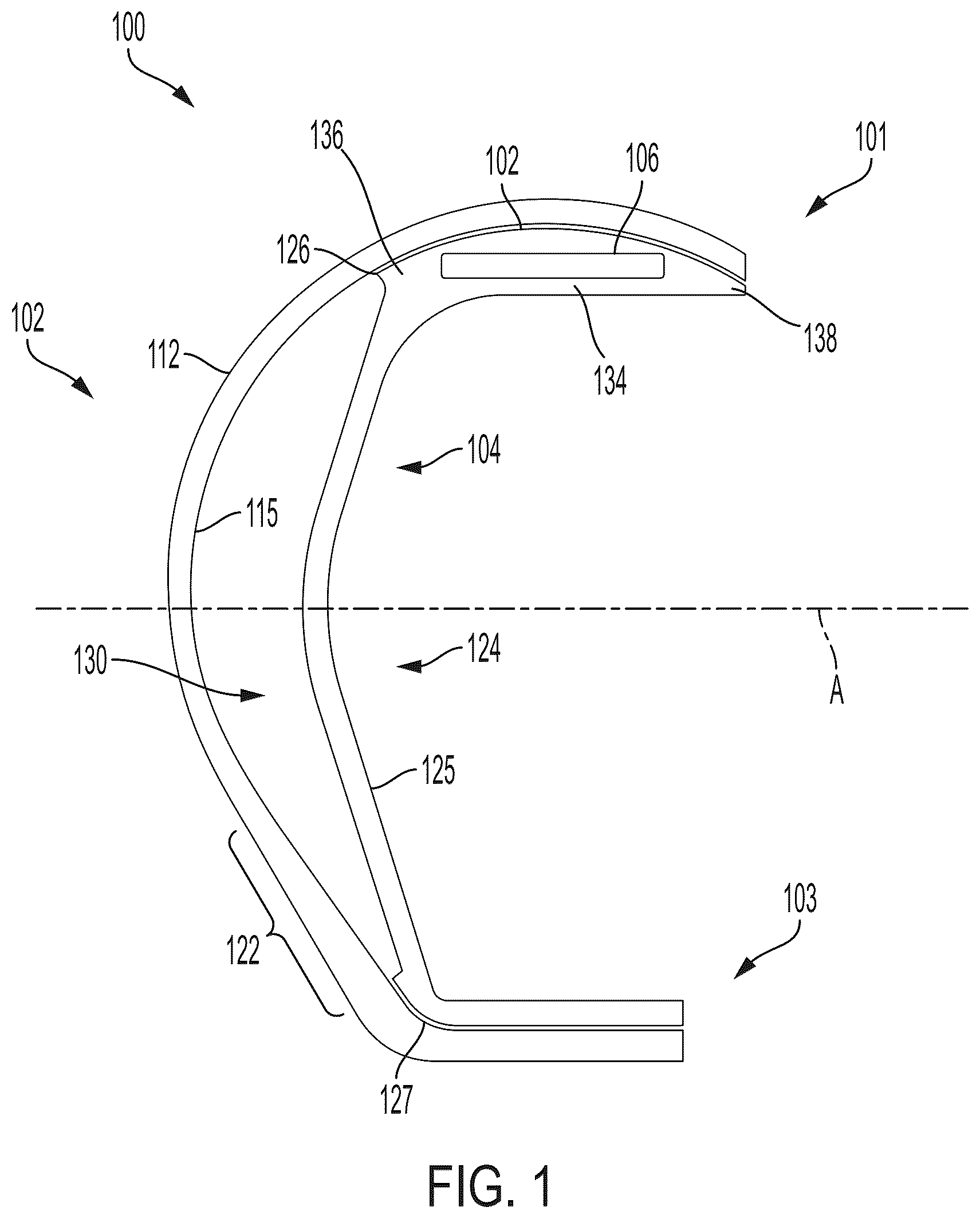 Patent US12460602 Figure 1 – Bonded double wall seal assembly