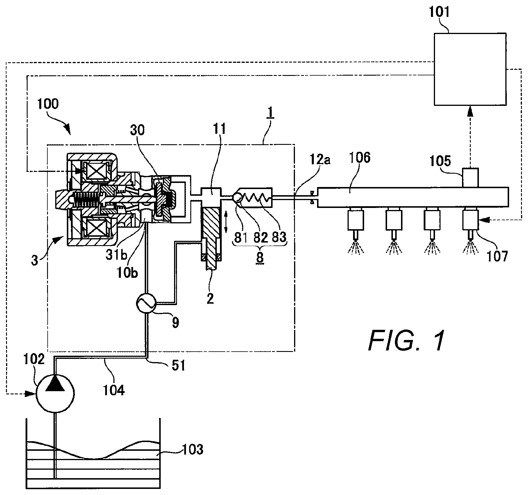 Patent US12460612 — Fuel pump — Figure 1