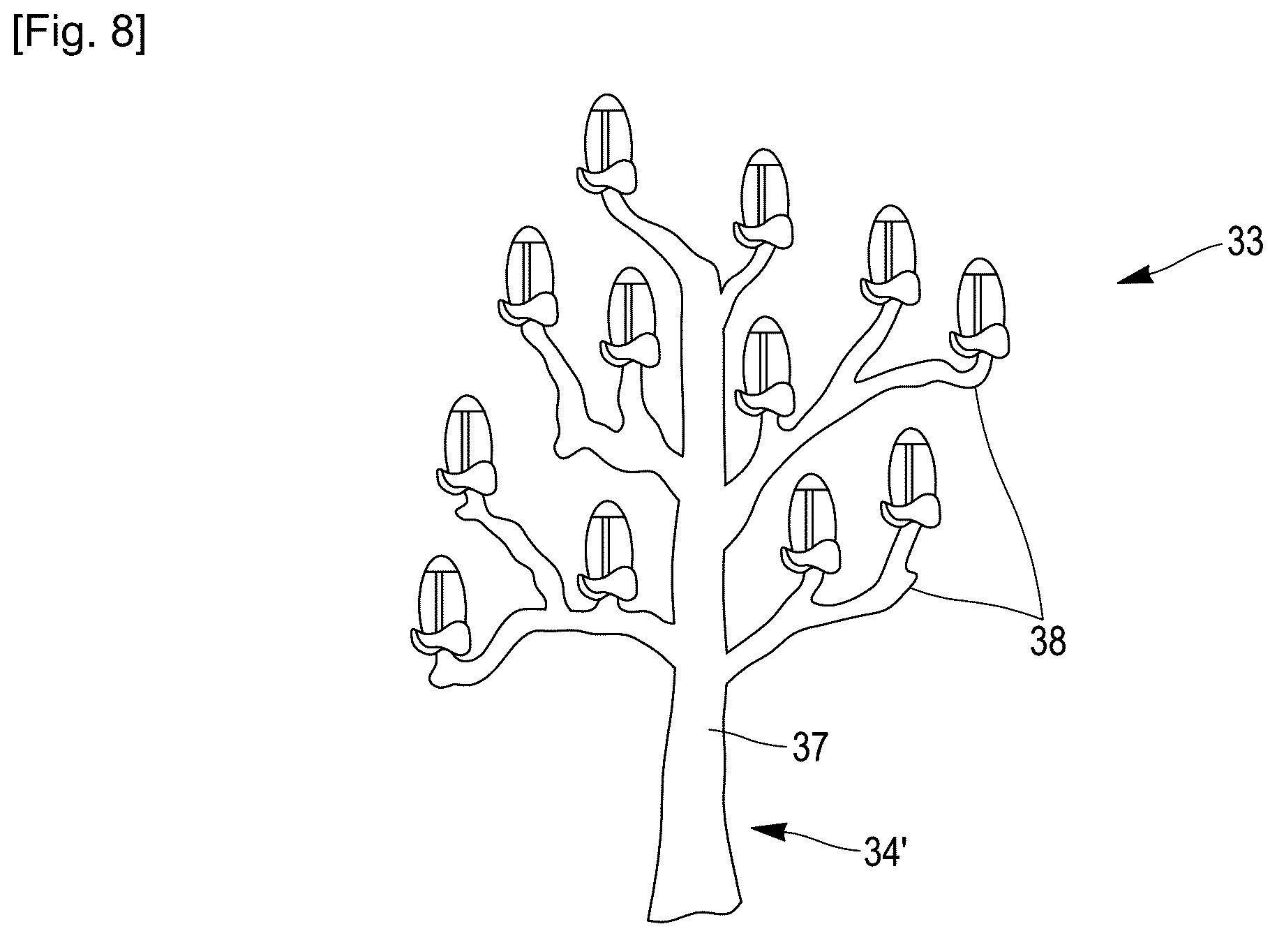 Patent US12460615 Figure 5 – Wind turbine with two sets of blades and aerogenerator