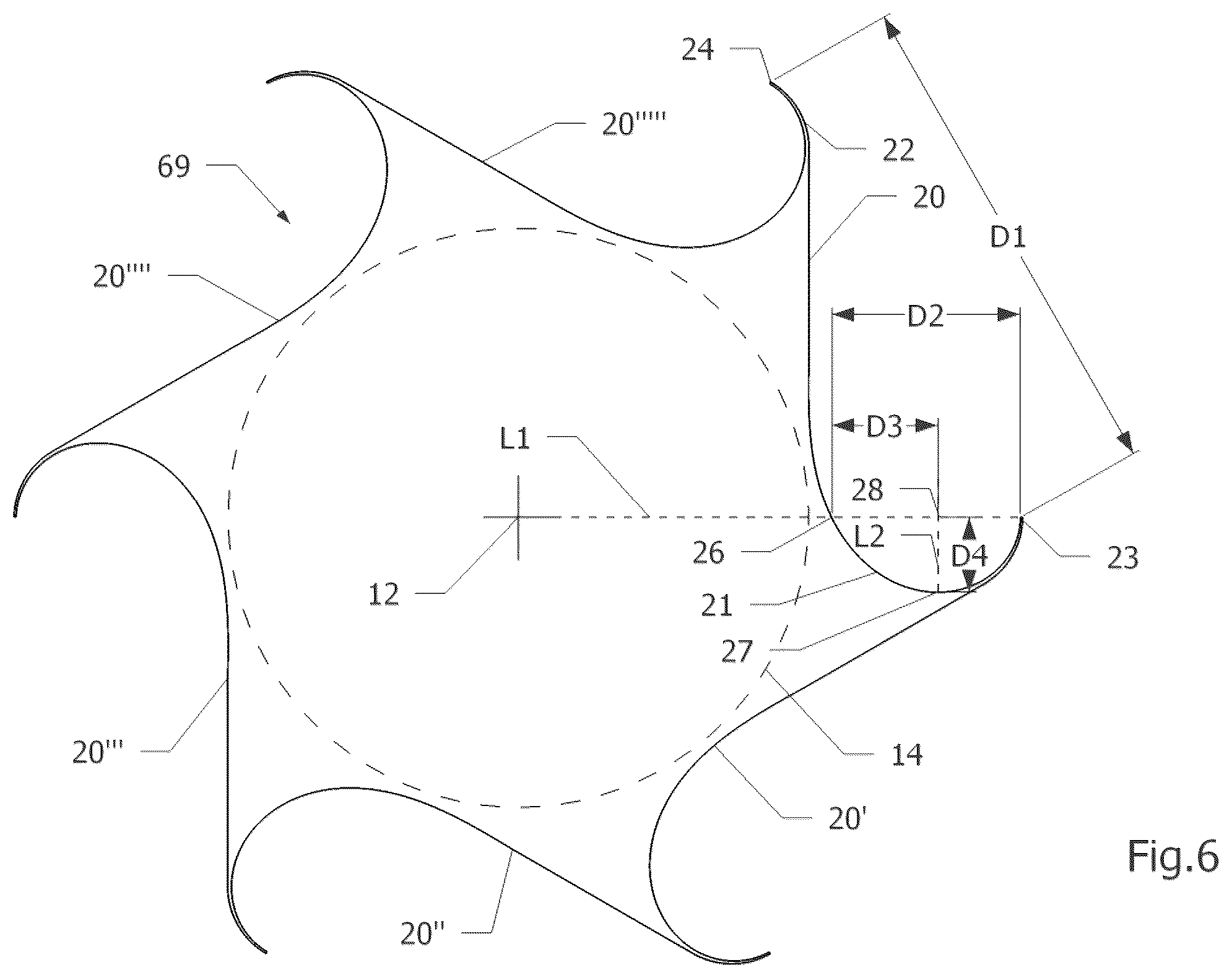 Patent US12460617 Figure 7 – Transverse-axis torque turbine