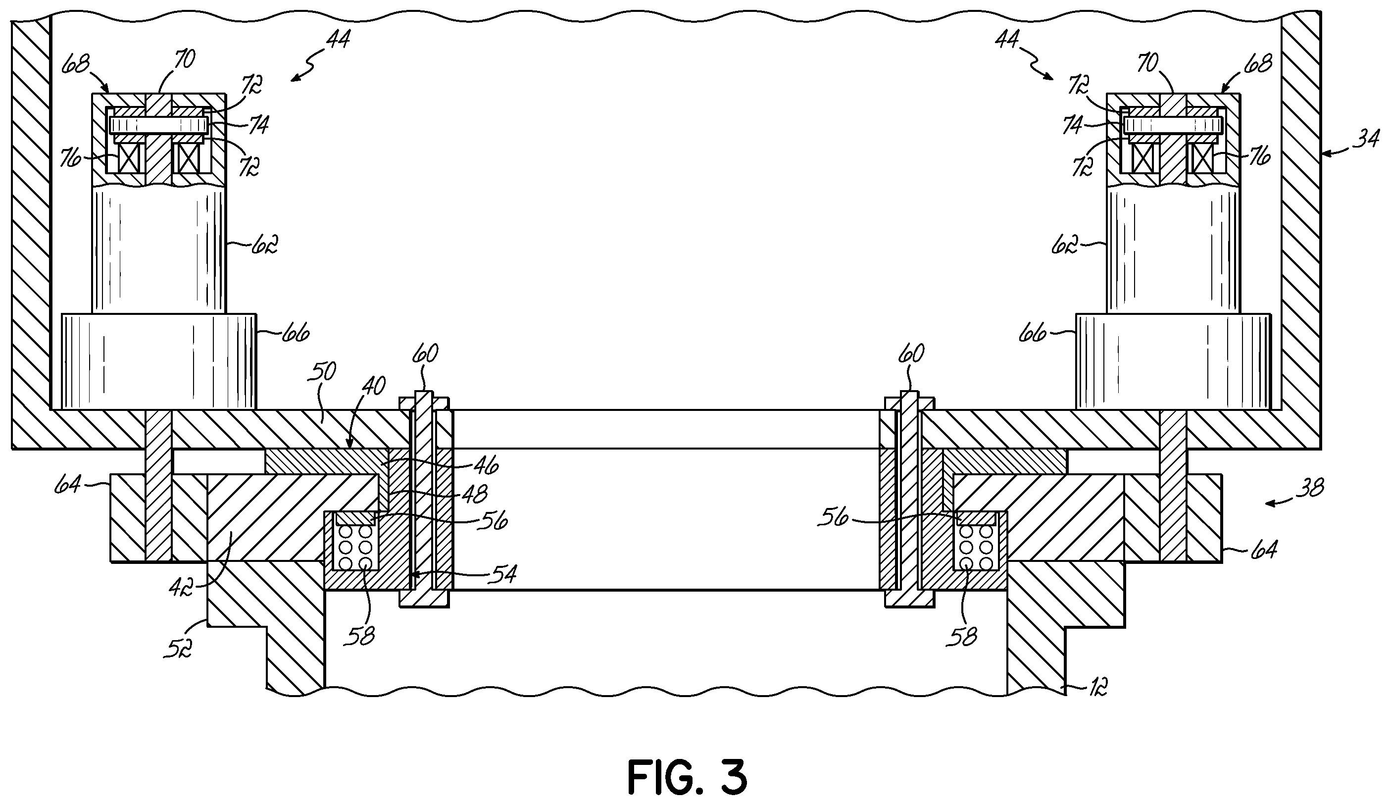 Patent US12460618 Figure 3 – Wind turbine yawing system with multiple mechanical braking levels