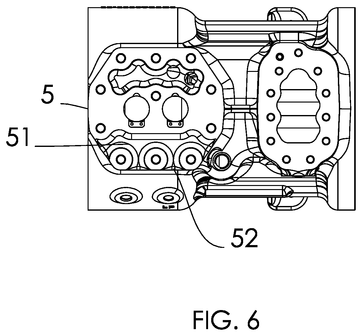 Patent US12460625 Figure 4 – Reduced heat exchange reciprocating compressor