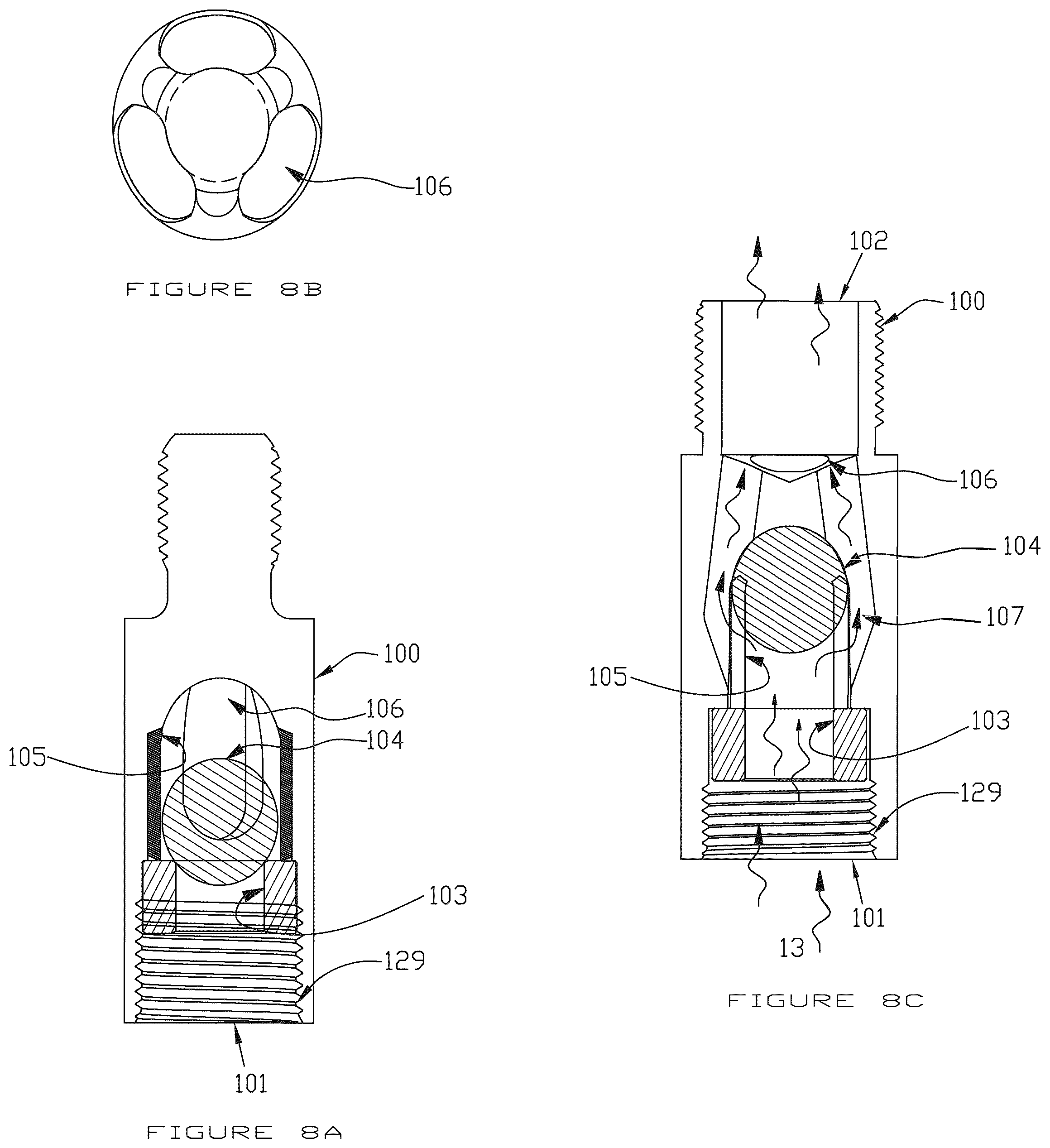 Patent US12460630 Figure 8 – Valve assemblies, valve assemblies for use with downhole pumps and related methods
