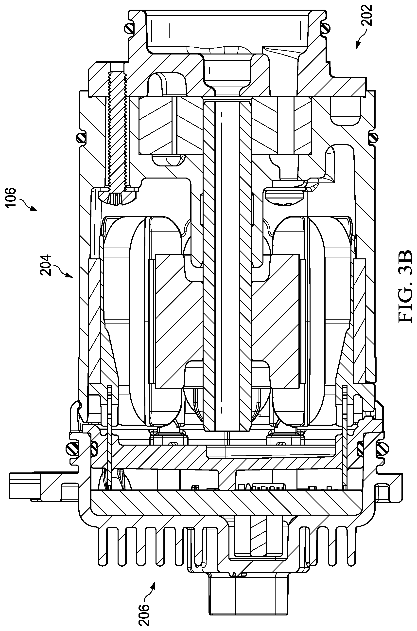 Patent US12460635 Figure 5 – Electric pump system and method with hollow shaft and temperature sensor